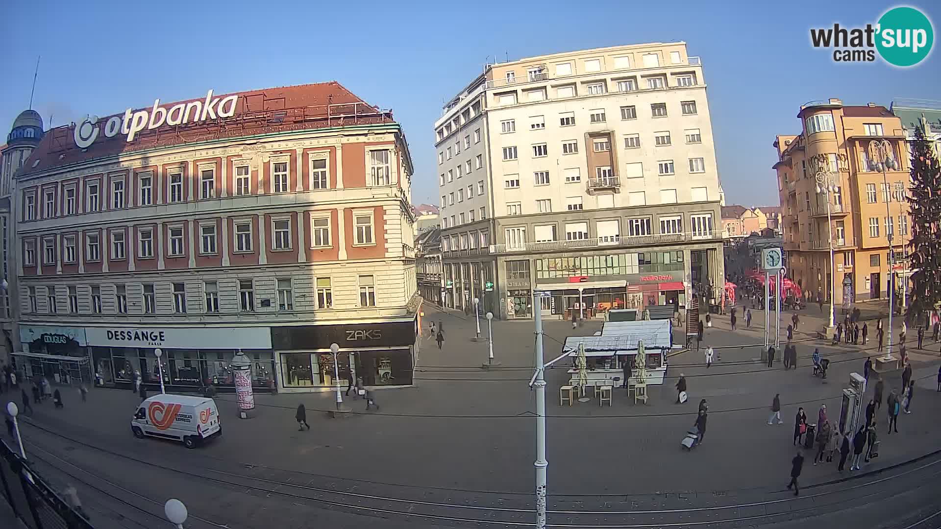 Webcam Zagreb Bana Jelačića square | Croatia