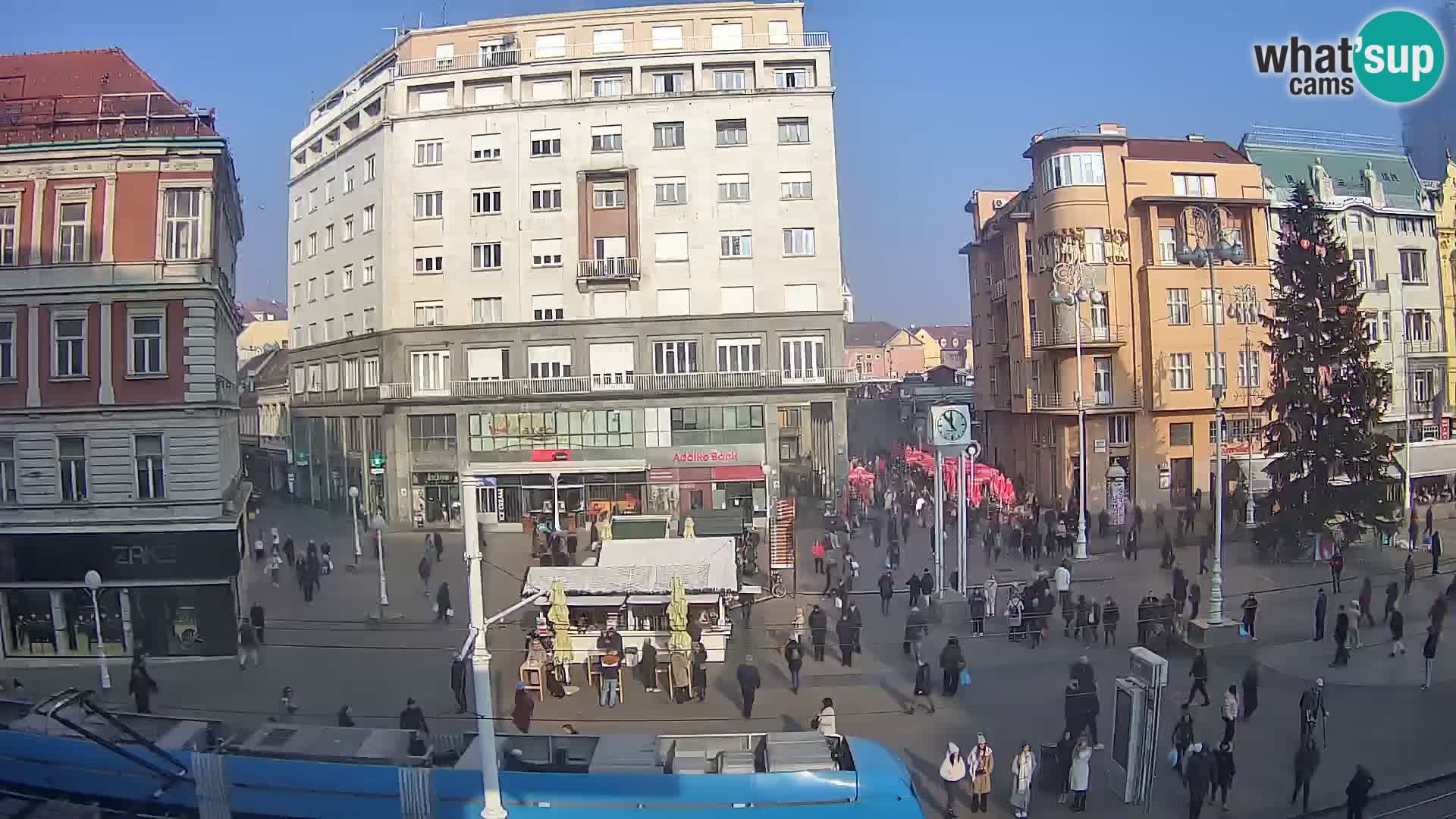 Zagreb webcam Ban Jelacica Platz | Kroatien