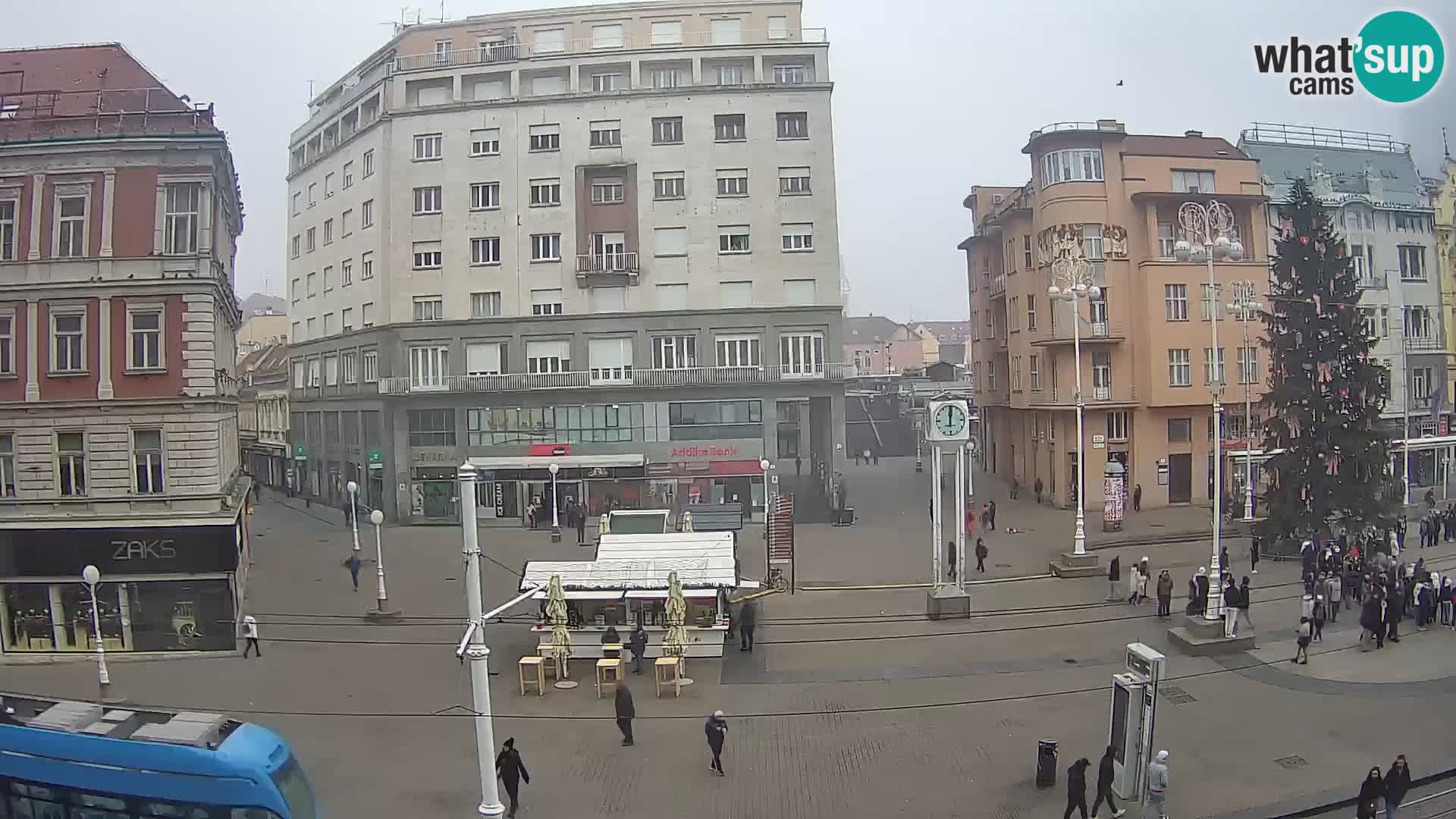 Live Cam Zagreb Ban Jelačić place | Croatie