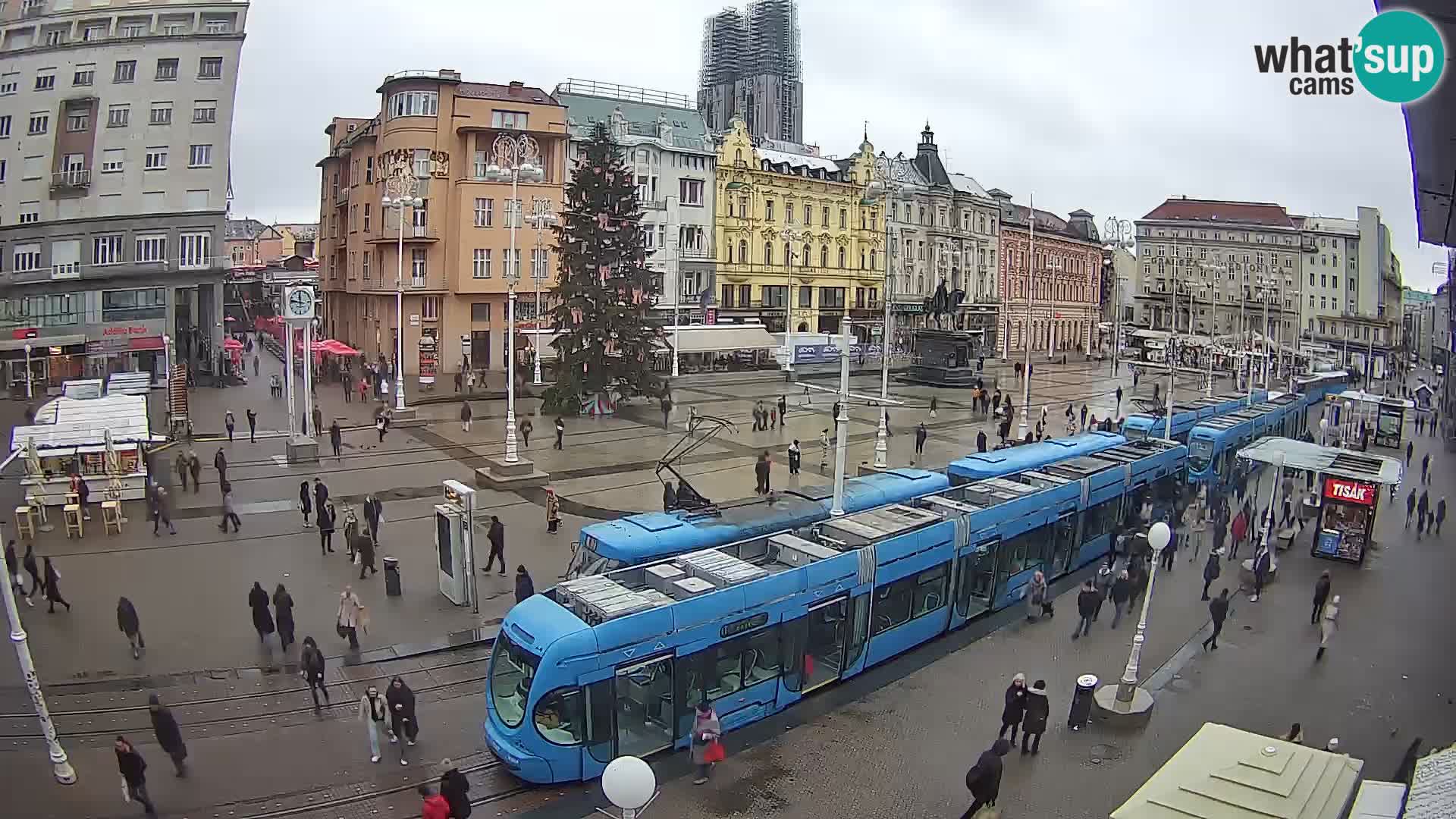 Live Cam Zagreb Ban Jelačić place | Croatie