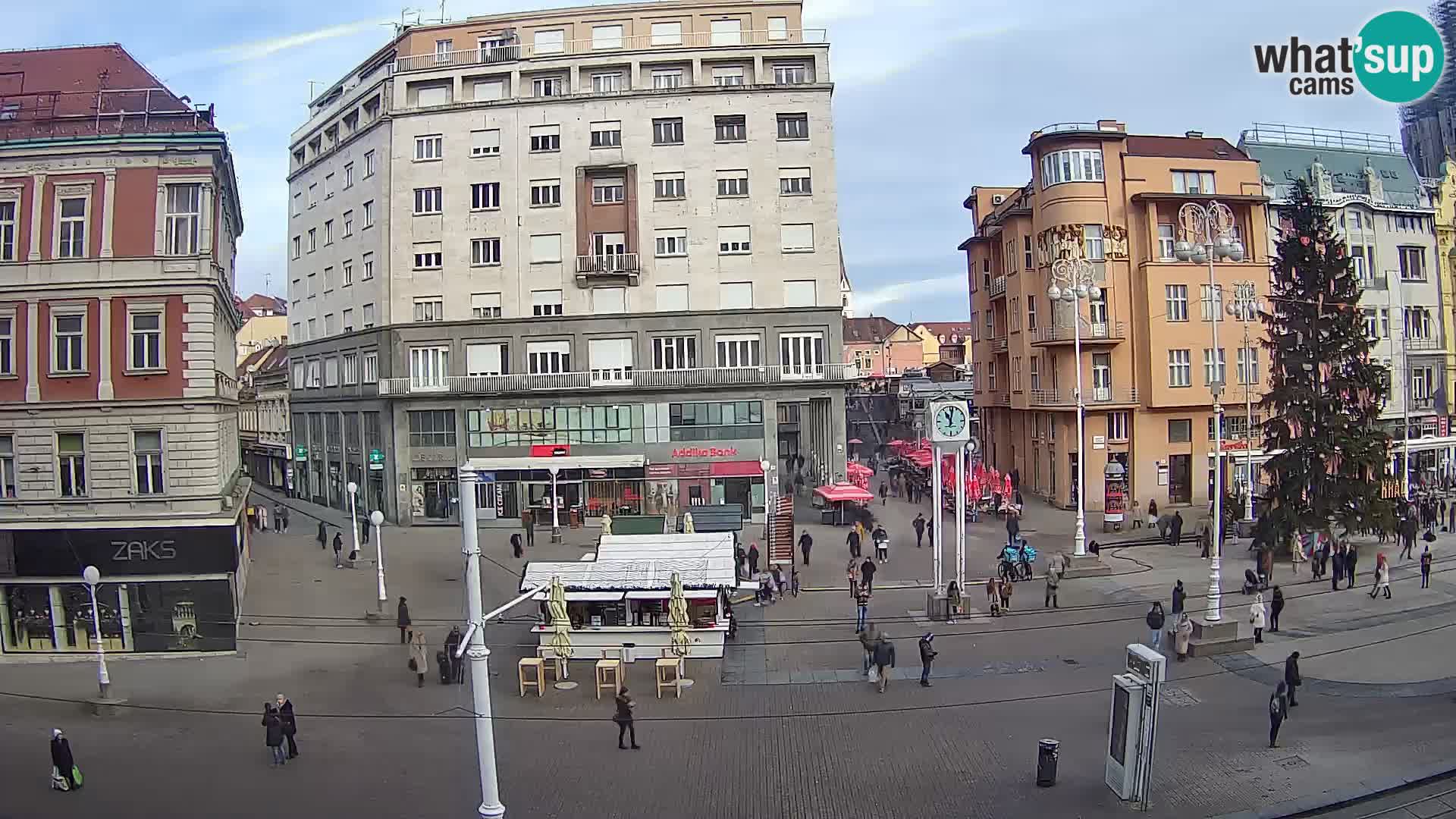 Zagreb webcam Ban Jelacica Platz | Kroatien