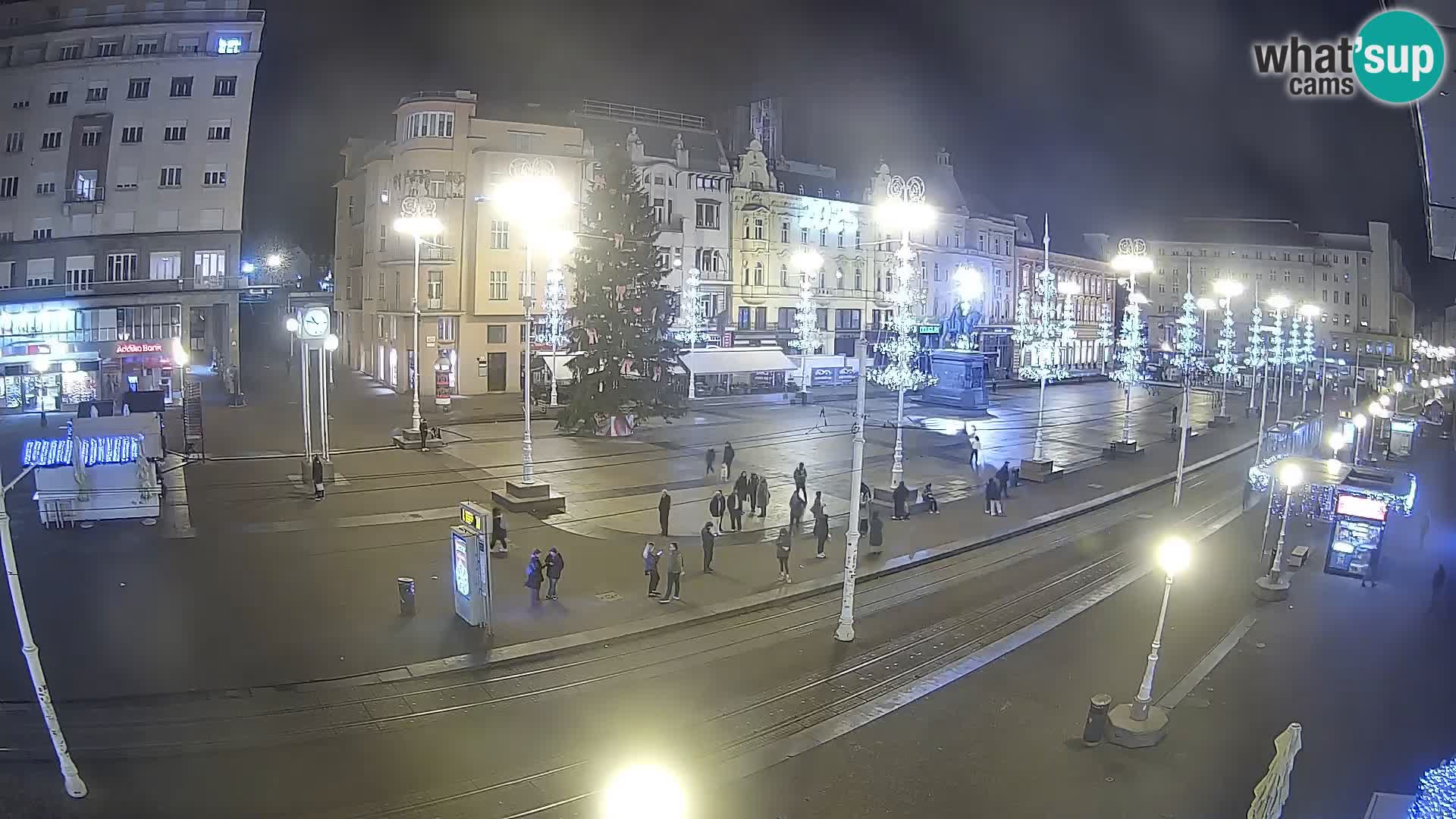 Webcam Zagreb Bana Jelačića square | Croatia