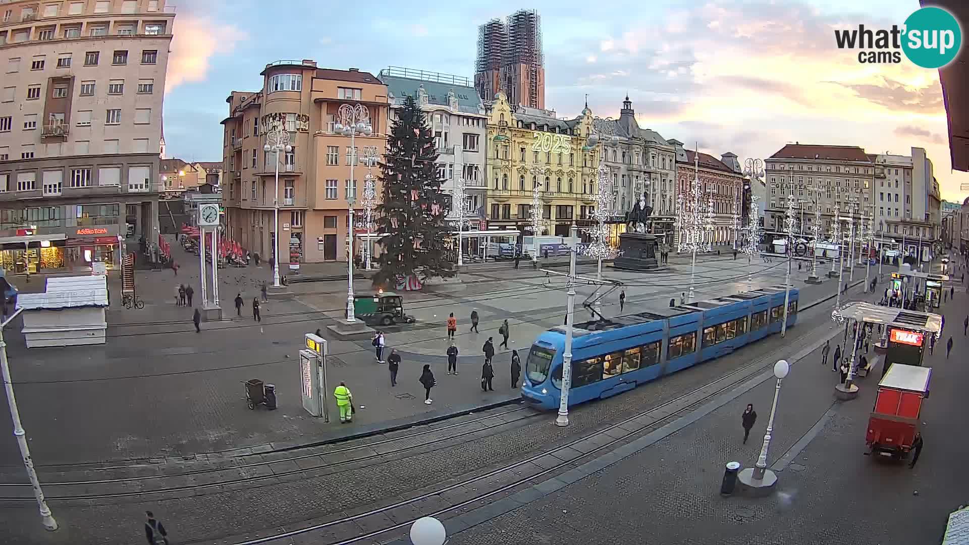 Webcam Zagabria Ban Jelacic piazza | Croazia