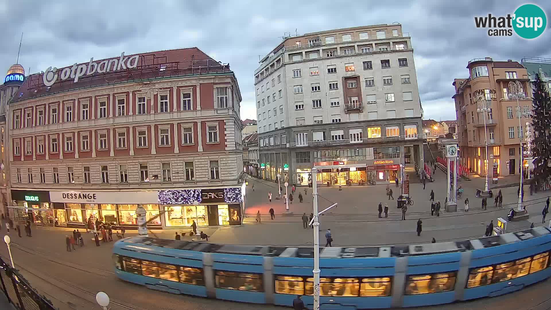 Live Cam Zagreb Ban Jelačić place | Croatie