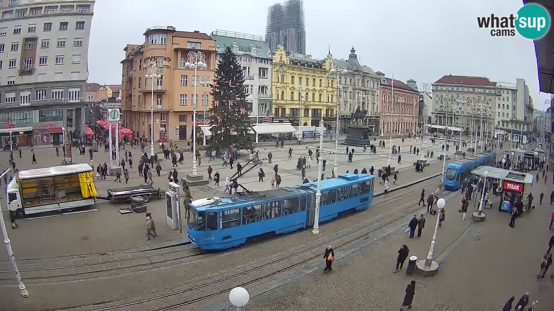 Spletna kamera Zagreb Ban Jelačić