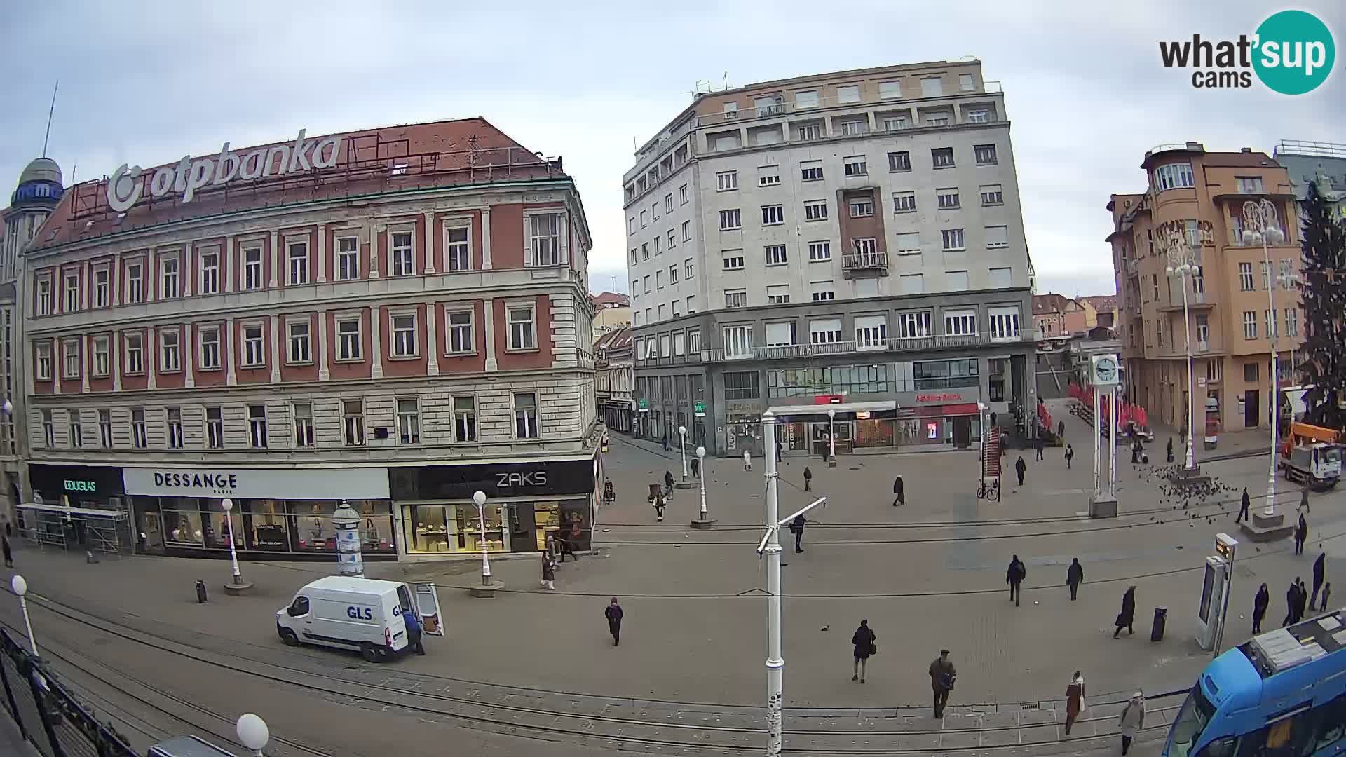 Webcam Zagreb Bana Jelačića square | Croatia