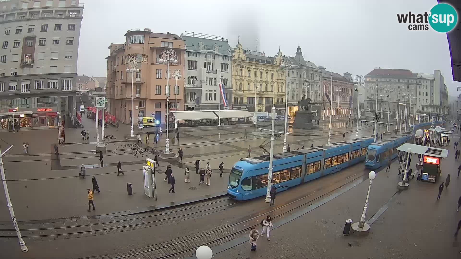 Zagreb live cam Bana Jelačića