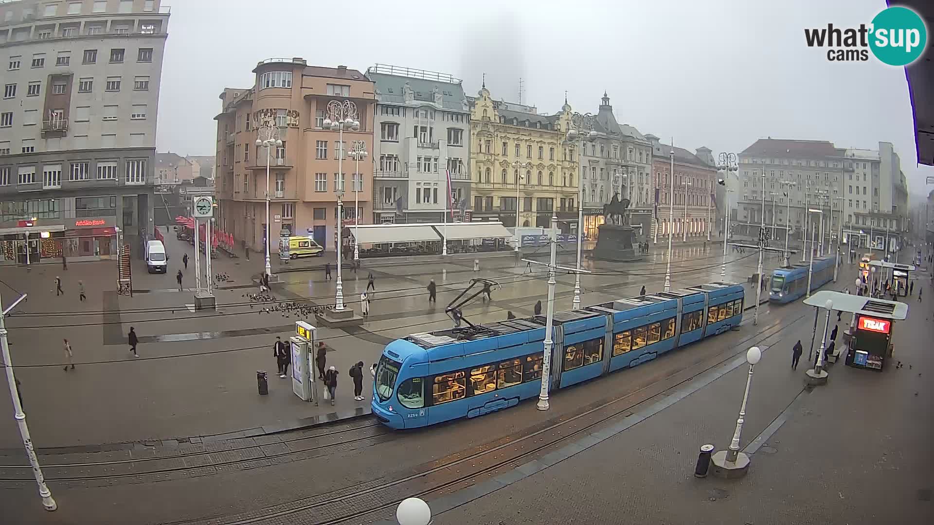 Zagreb webcam Ban Jelacica Platz | Kroatien