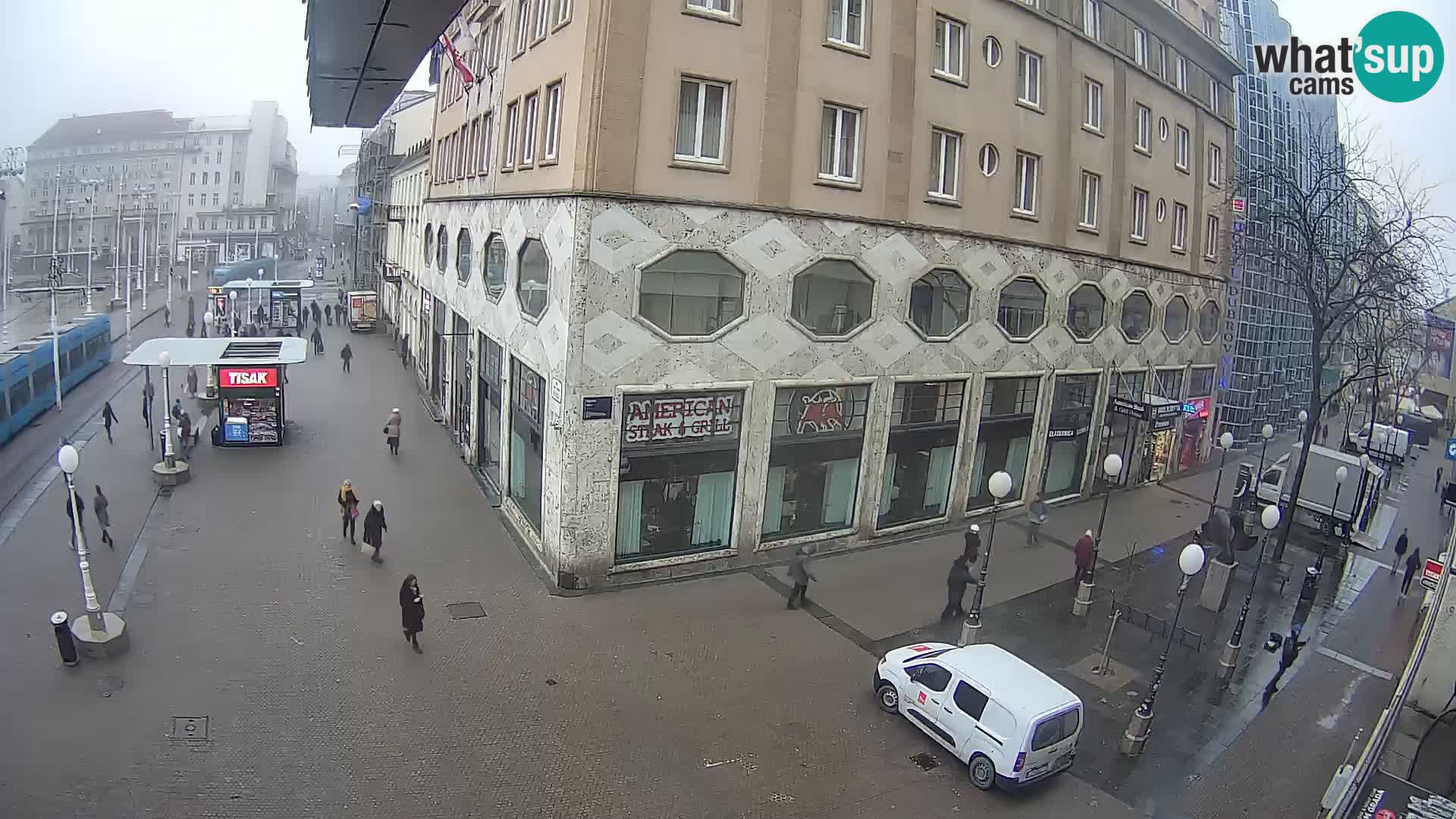 Zagreb webcam Ban Jelacica Platz | Kroatien