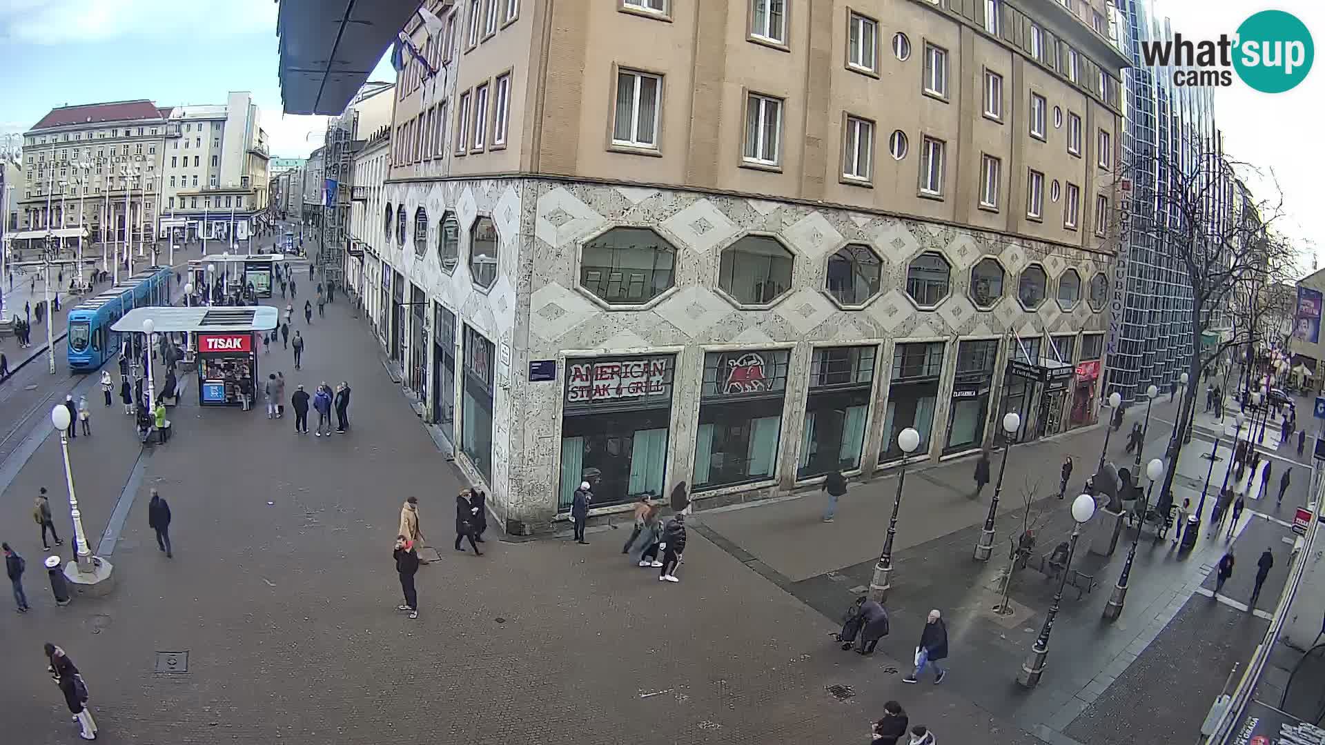 Live Cam Zagreb Ban Jelačić place | Croatie