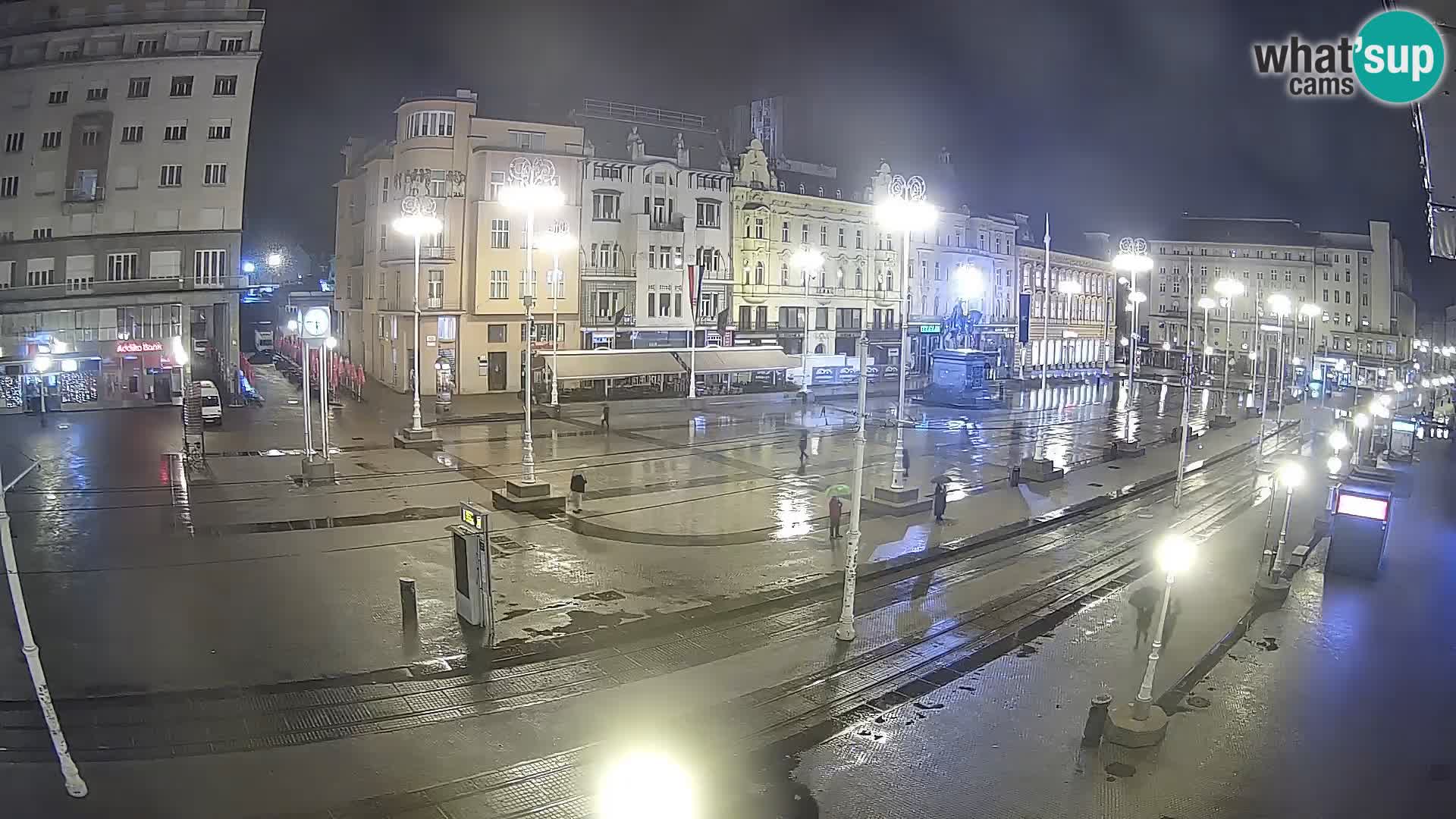 Zagreb webcam Ban Jelacica Platz | Kroatien