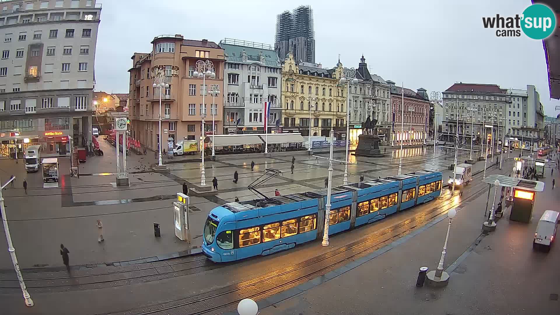 Webcam Zagreb Bana Jelačića square | Croatia