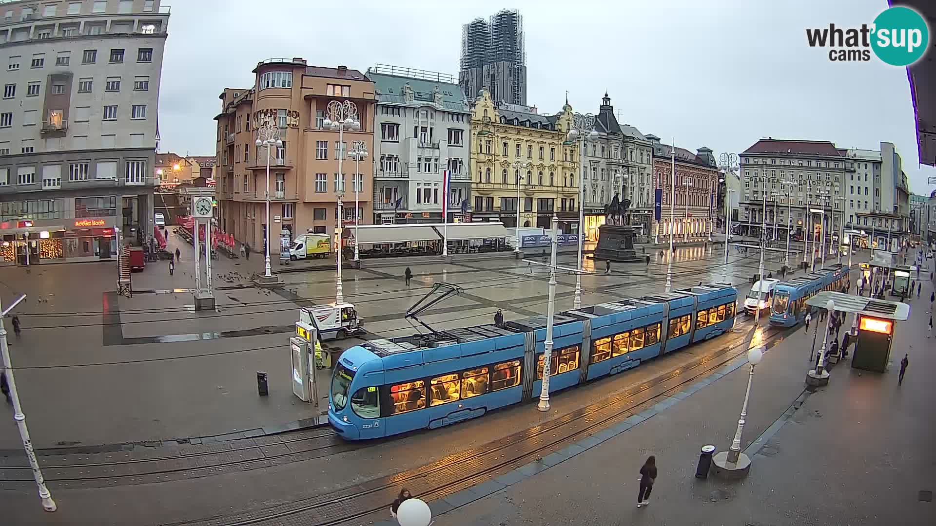 Zagreb webcam Ban Jelacica Platz | Kroatien