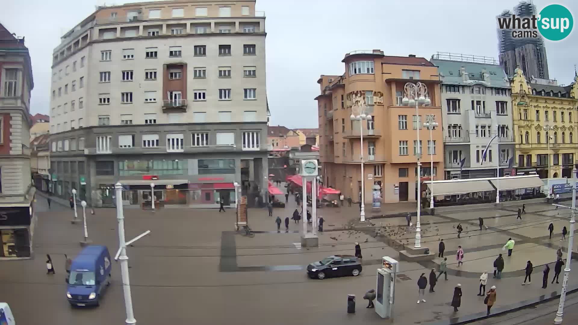 Webcam Zagabria Ban Jelacic piazza | Croazia