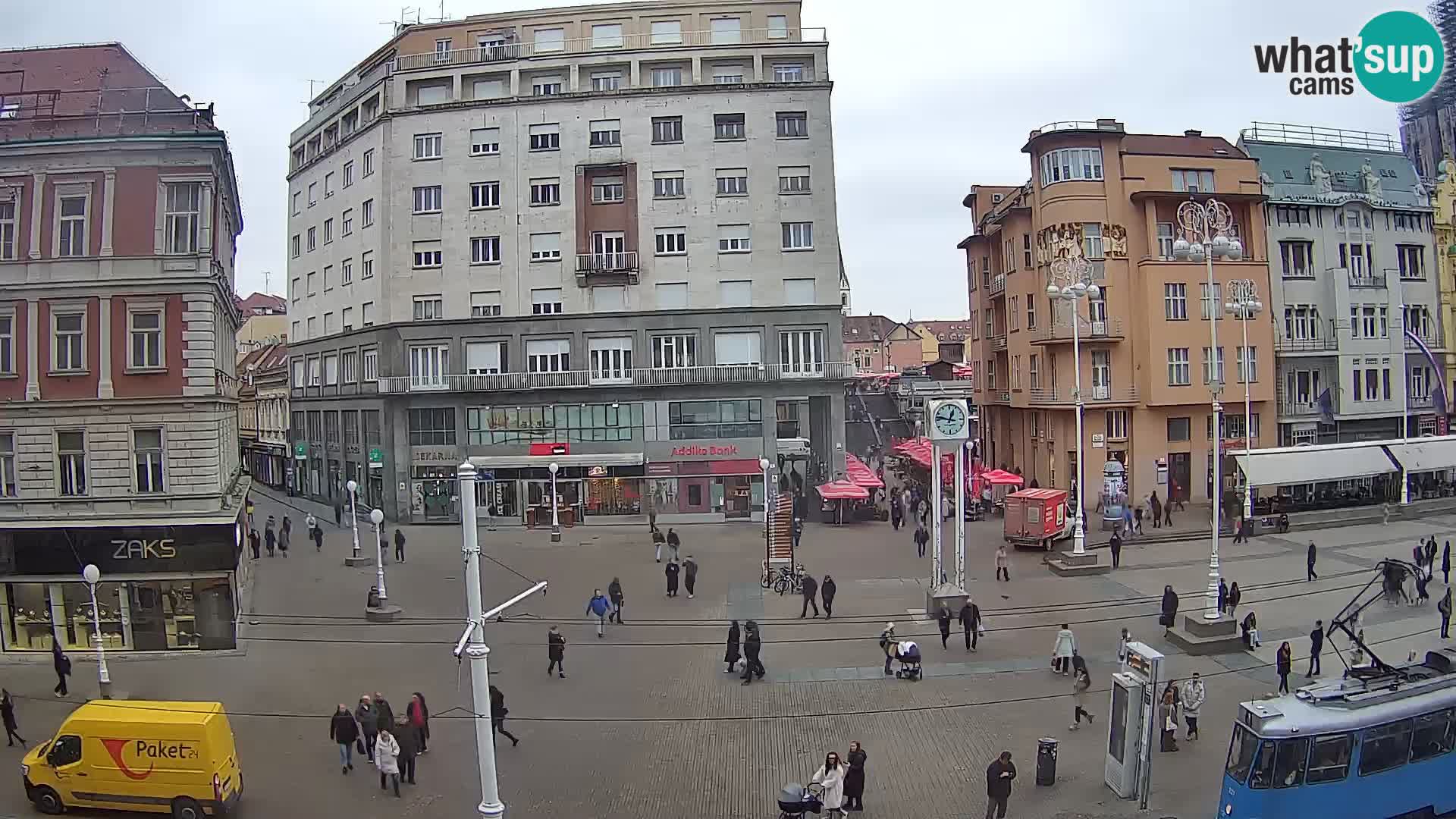 Webcam Zagabria Ban Jelacic piazza | Croazia