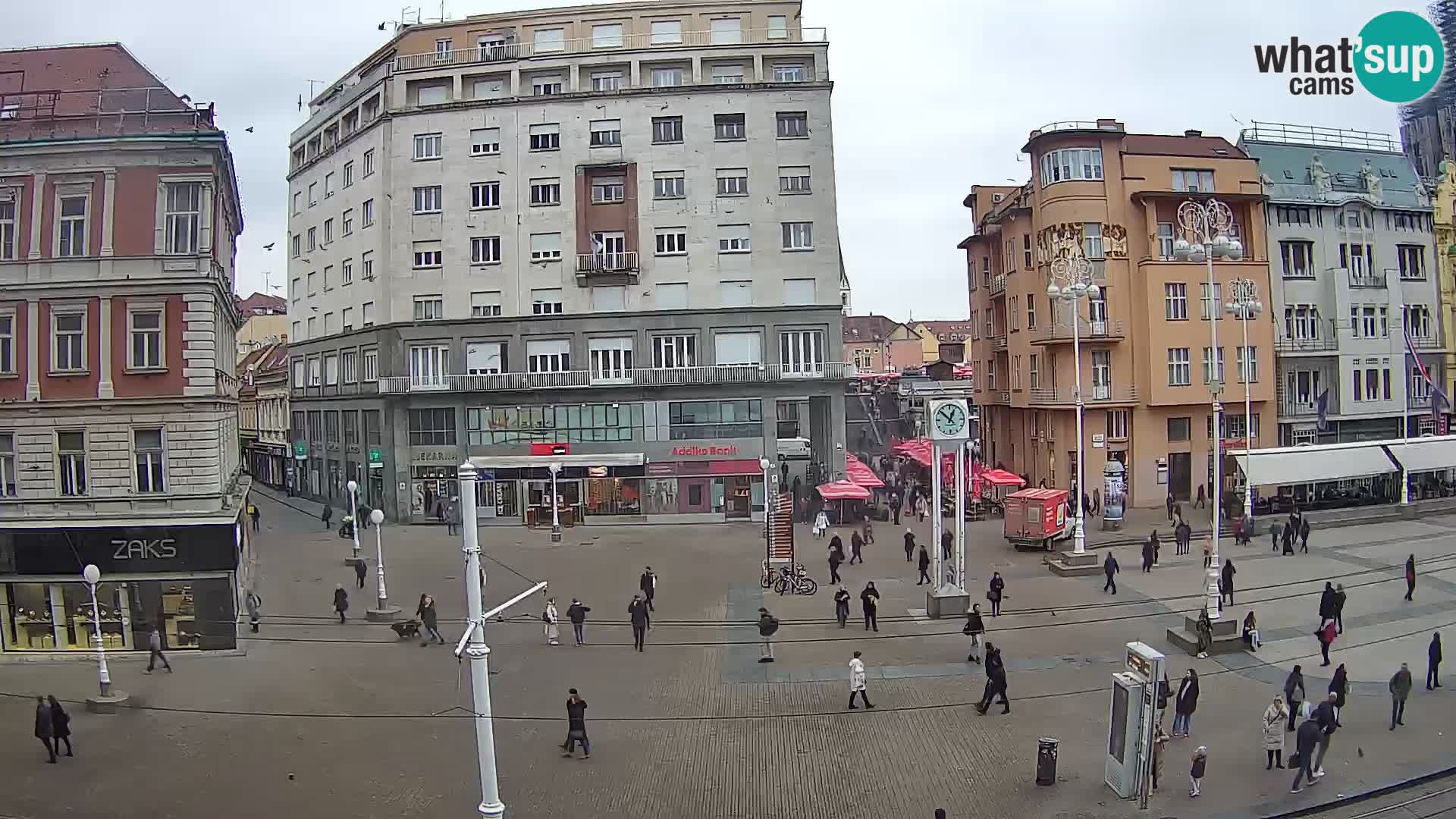 Zagreb webcam Ban Jelacica Platz | Kroatien