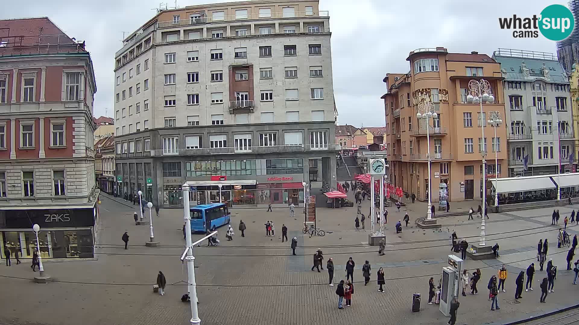 Live Cam Zagreb Ban Jelačić place | Croatie