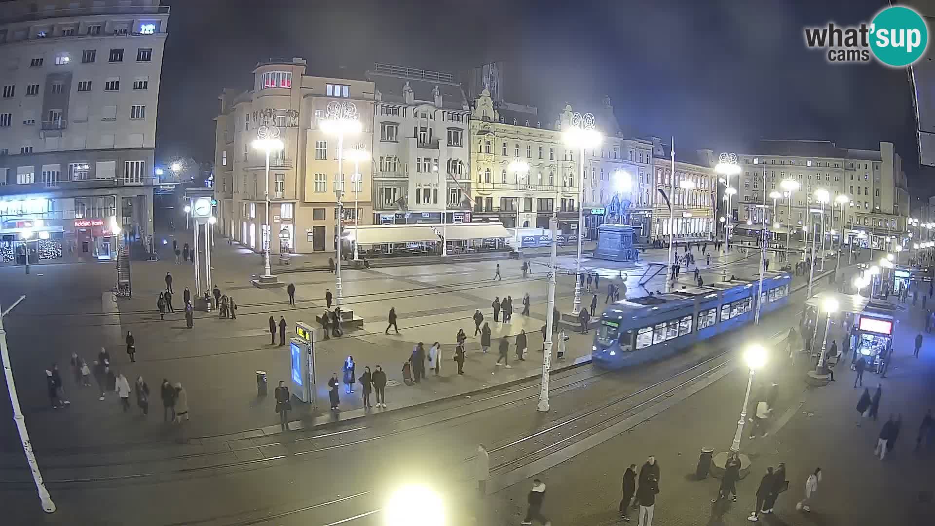 Zagreb webcam Ban Jelacica Platz | Kroatien