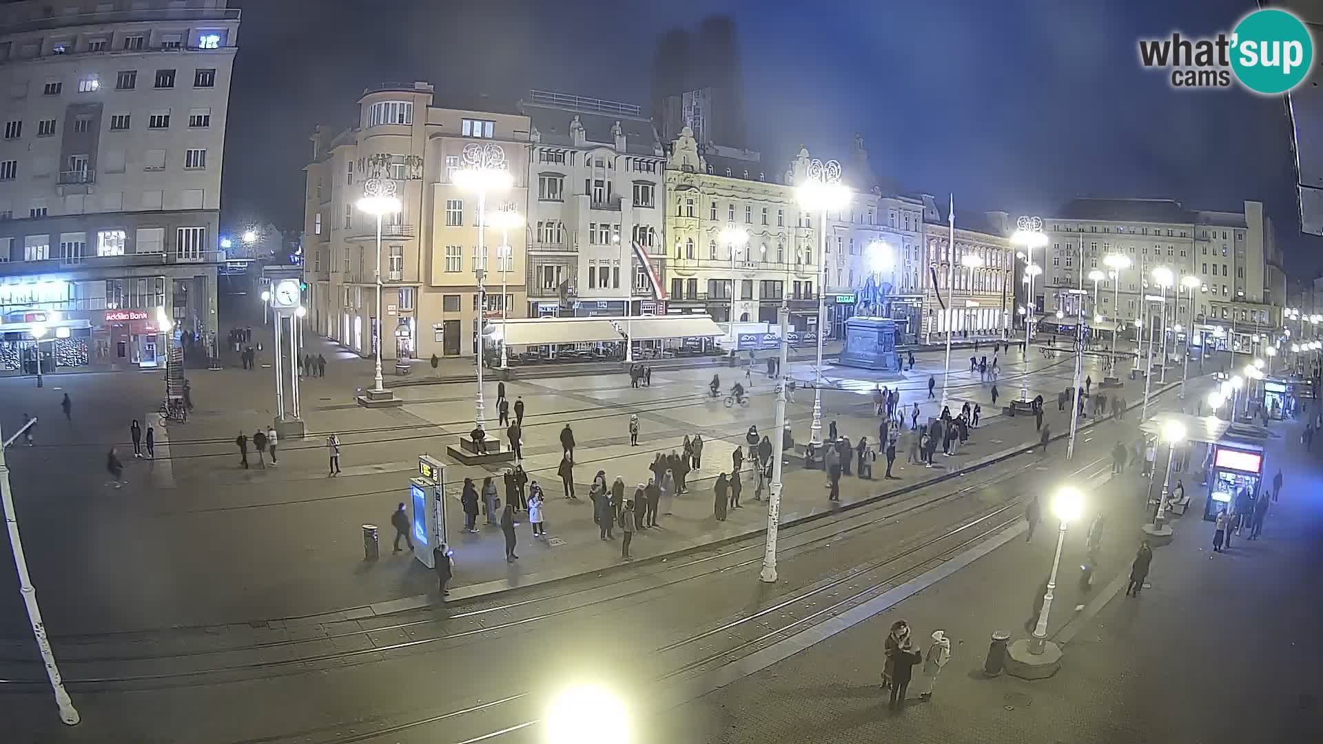 Live Cam Zagreb Ban Jelačić place | Croatie