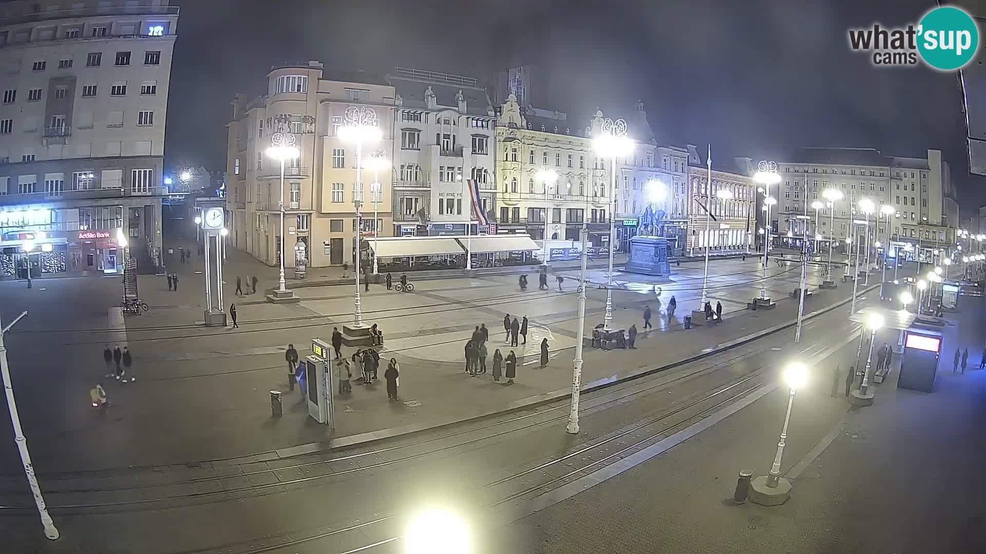 Zagreb webcam Ban Jelacica Platz | Kroatien