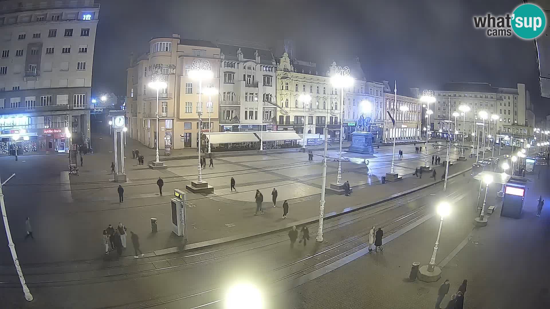 Webcam Zagreb Bana Jelačića square | Croatia