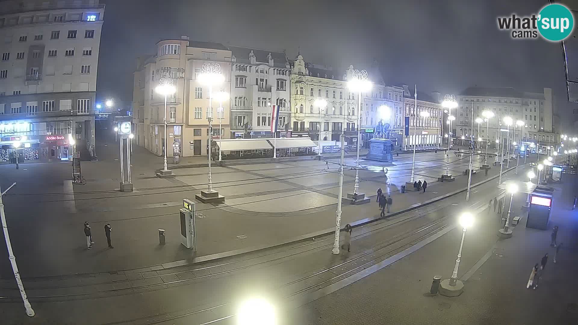 Zagreb webcam Ban Jelacica Platz | Kroatien