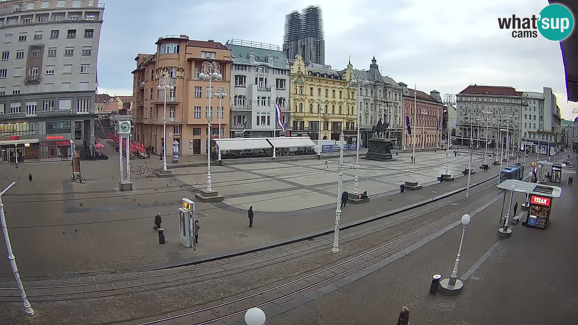 Live Cam Zagreb Ban Jelačić place | Croatie