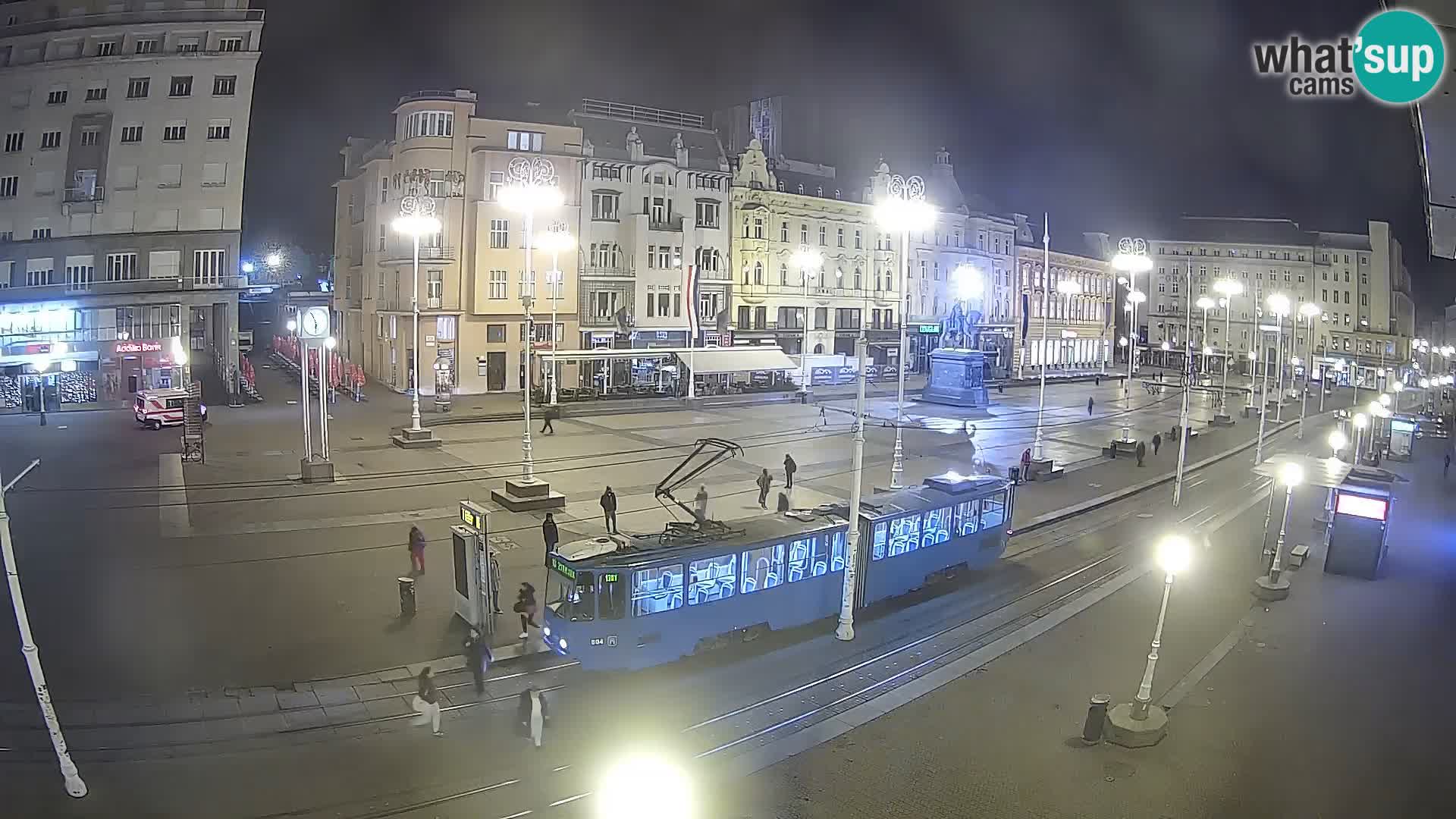 Zagreb webcam Ban Jelacica Platz | Kroatien