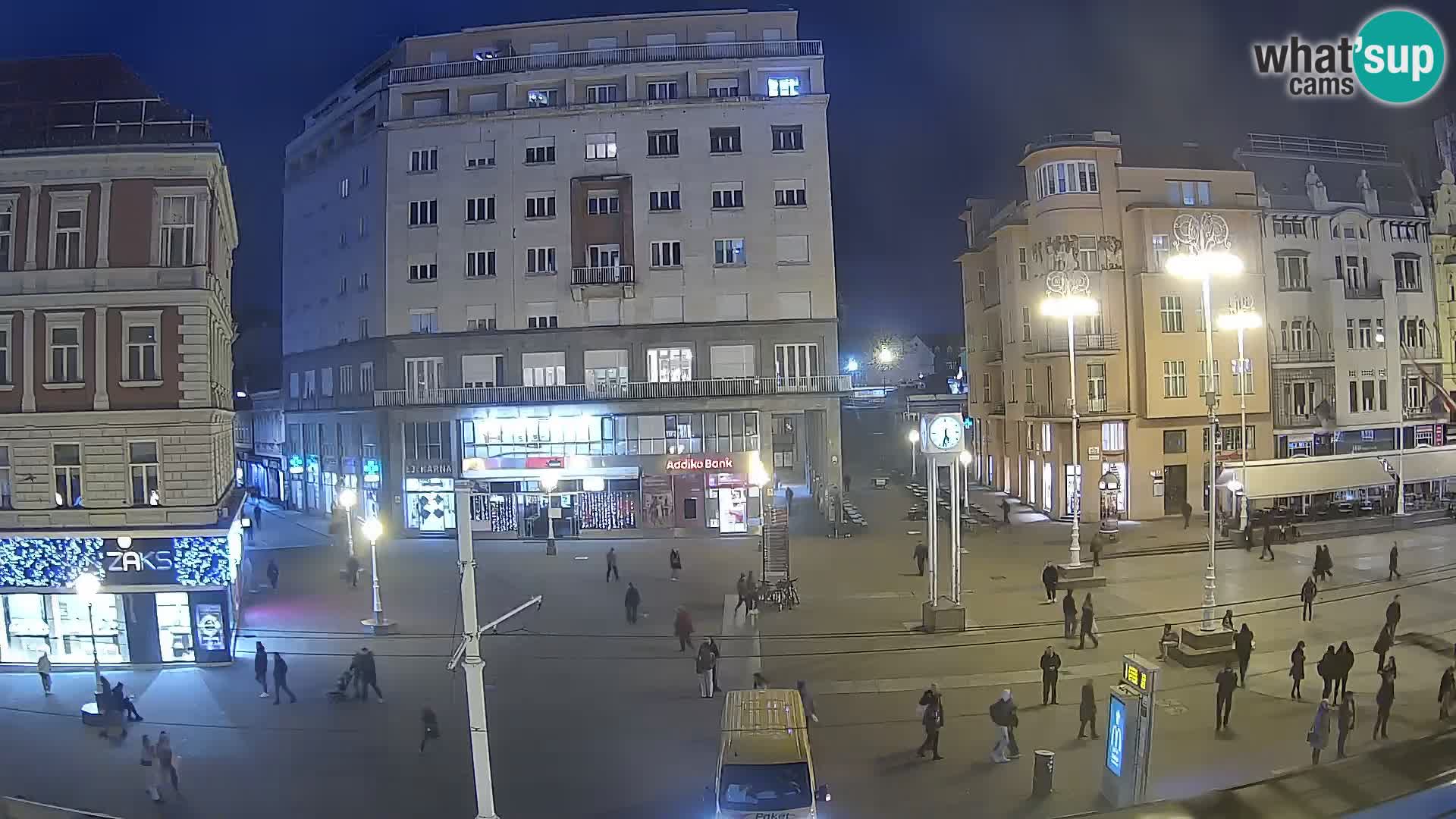 Live Cam Zagreb Ban Jelačić place | Croatie