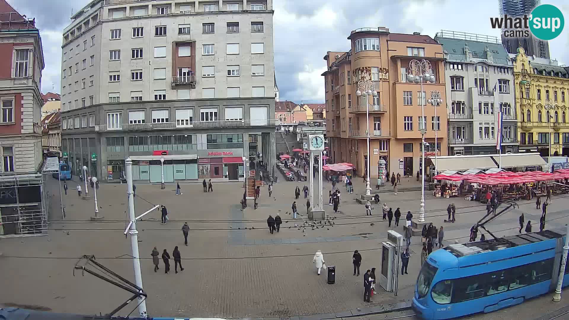 Webcam Zagreb Bana Jelačića square | Croatia