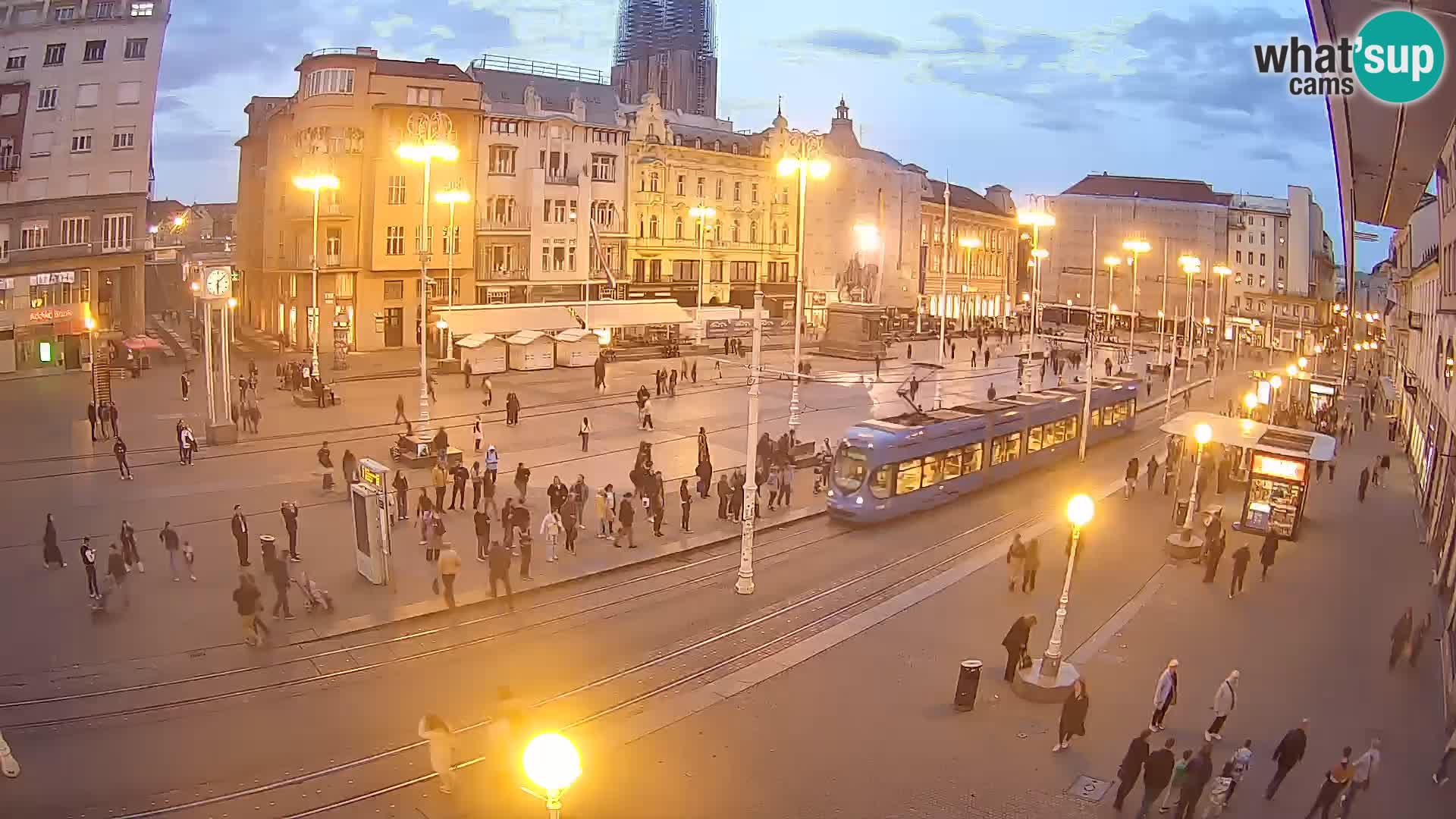 Zagreb webcam Ban Jelacica Platz | Kroatien