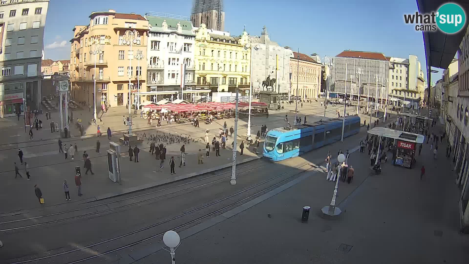 Webcam Zagreb Bana Jelačića square | Croatia