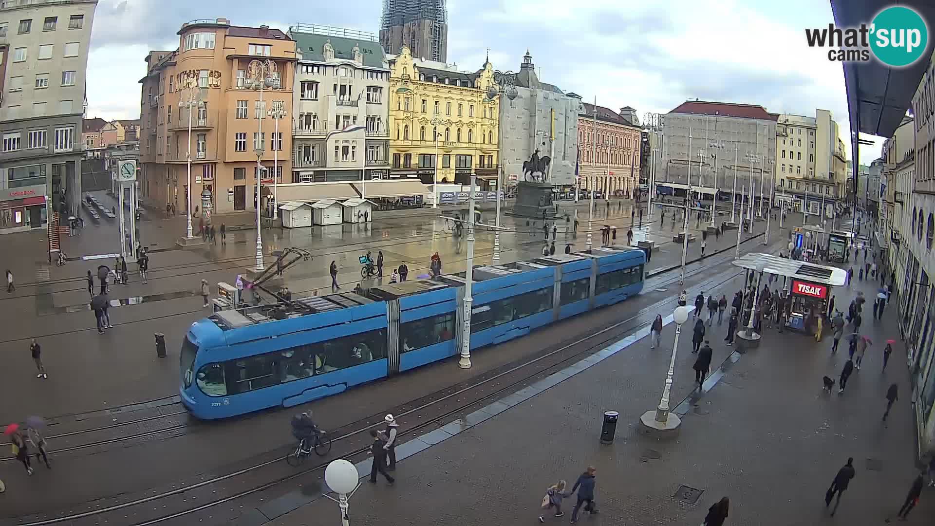 Webcam Zagreb Bana Jelačića square | Croatia