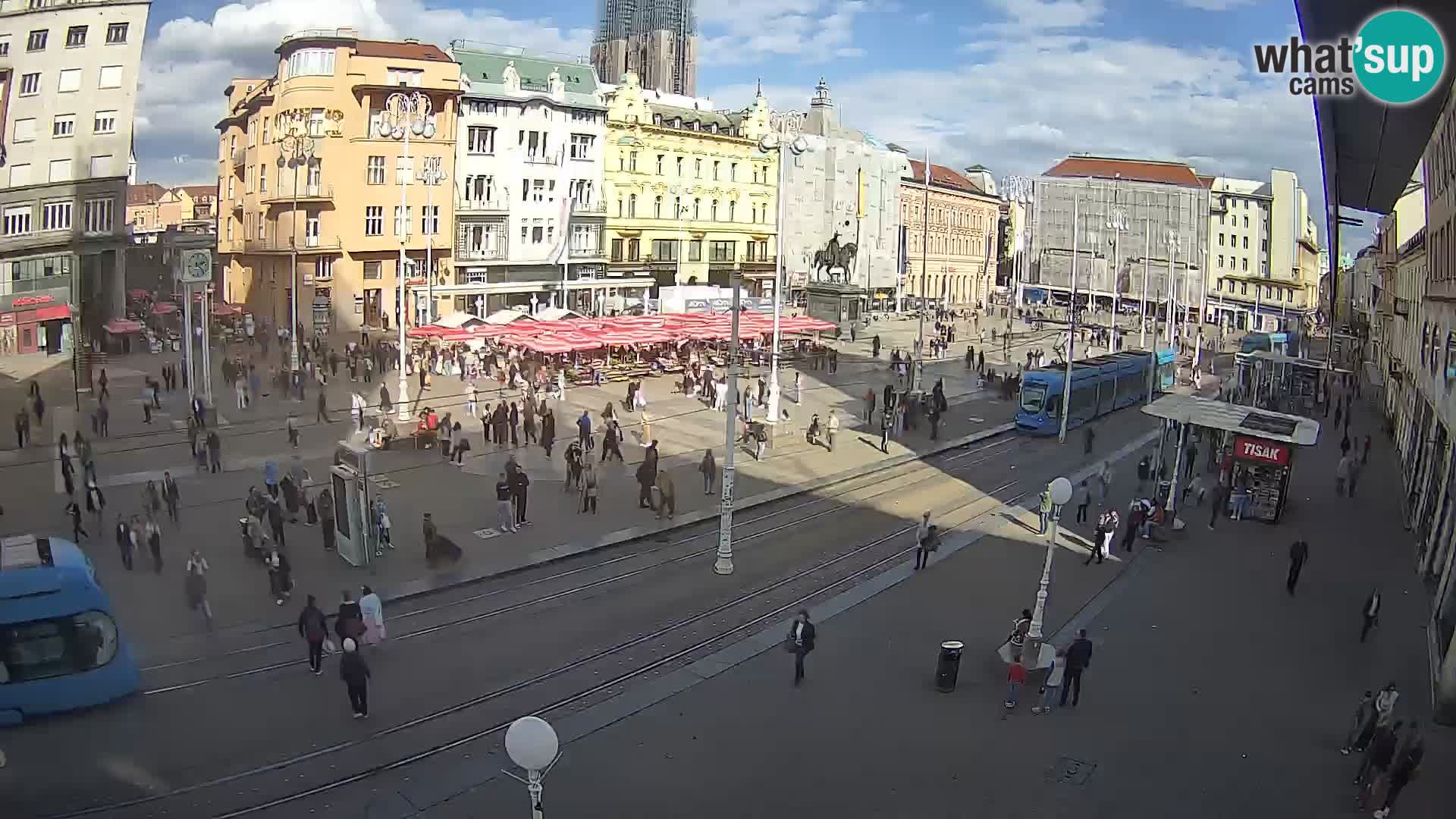 Spletna kamera Zagreb Ban Jelačić