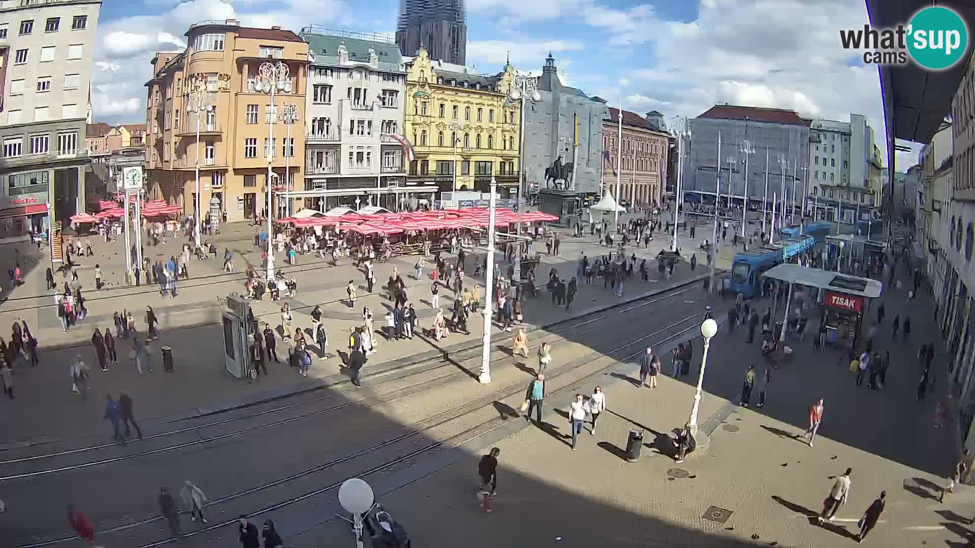 Spletna kamera Zagreb Ban Jelačić