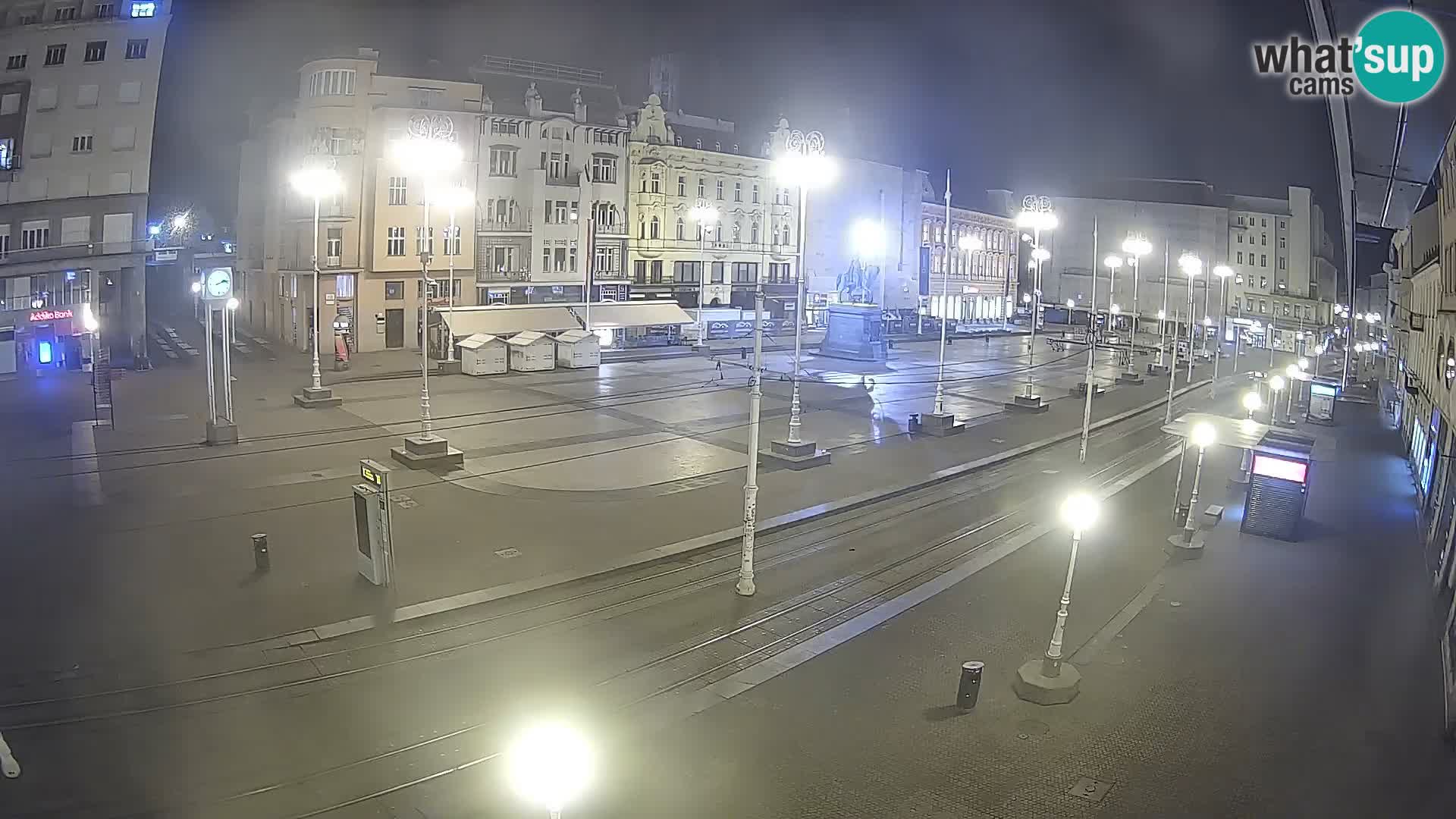 Webcam Zagabria Ban Jelacic piazza | Croazia