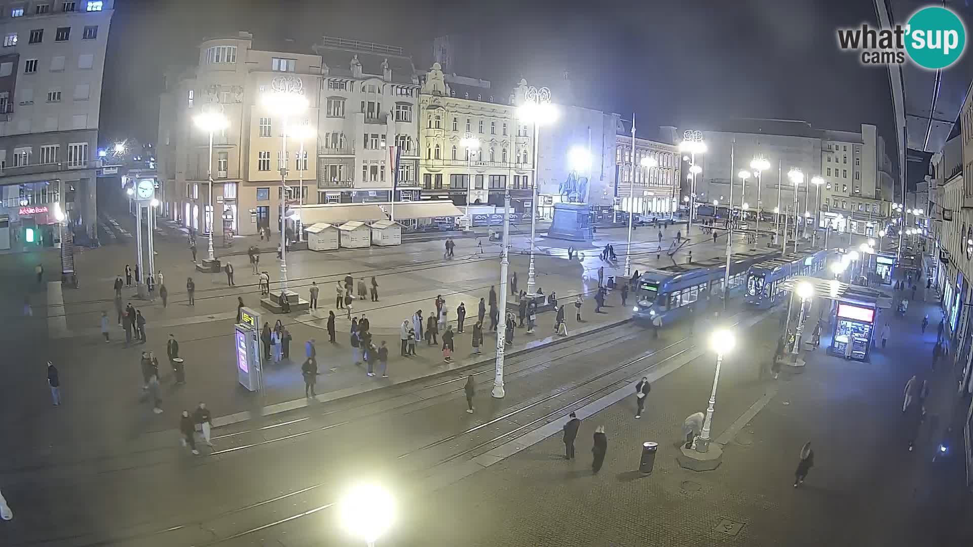 Zagreb webcam Ban Jelacica Platz | Kroatien