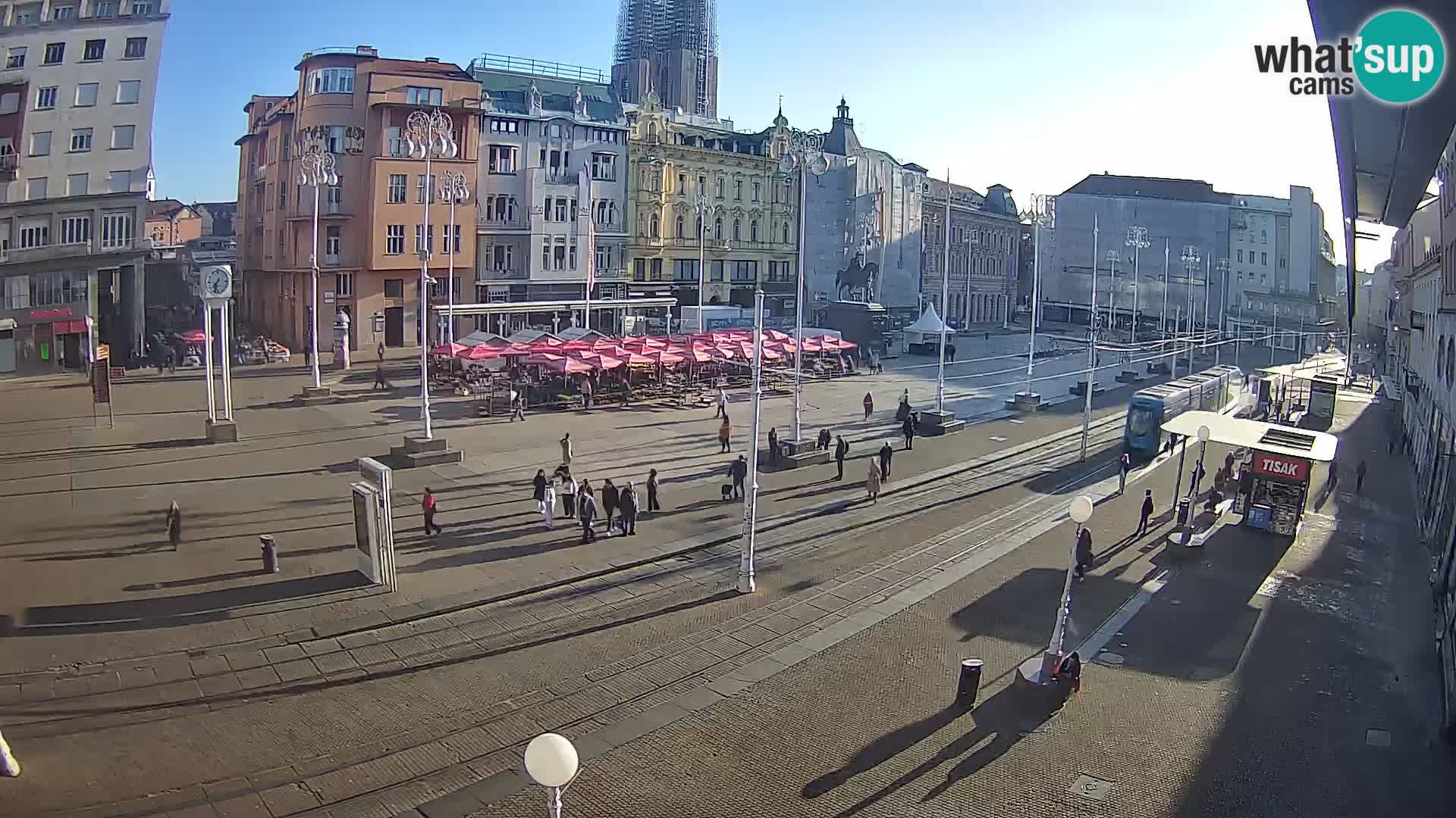 Spletna kamera Zagreb Ban Jelačić
