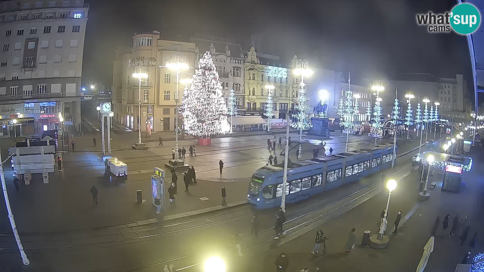 Zagreb webcam Ban Jelacica Platz | Kroatien