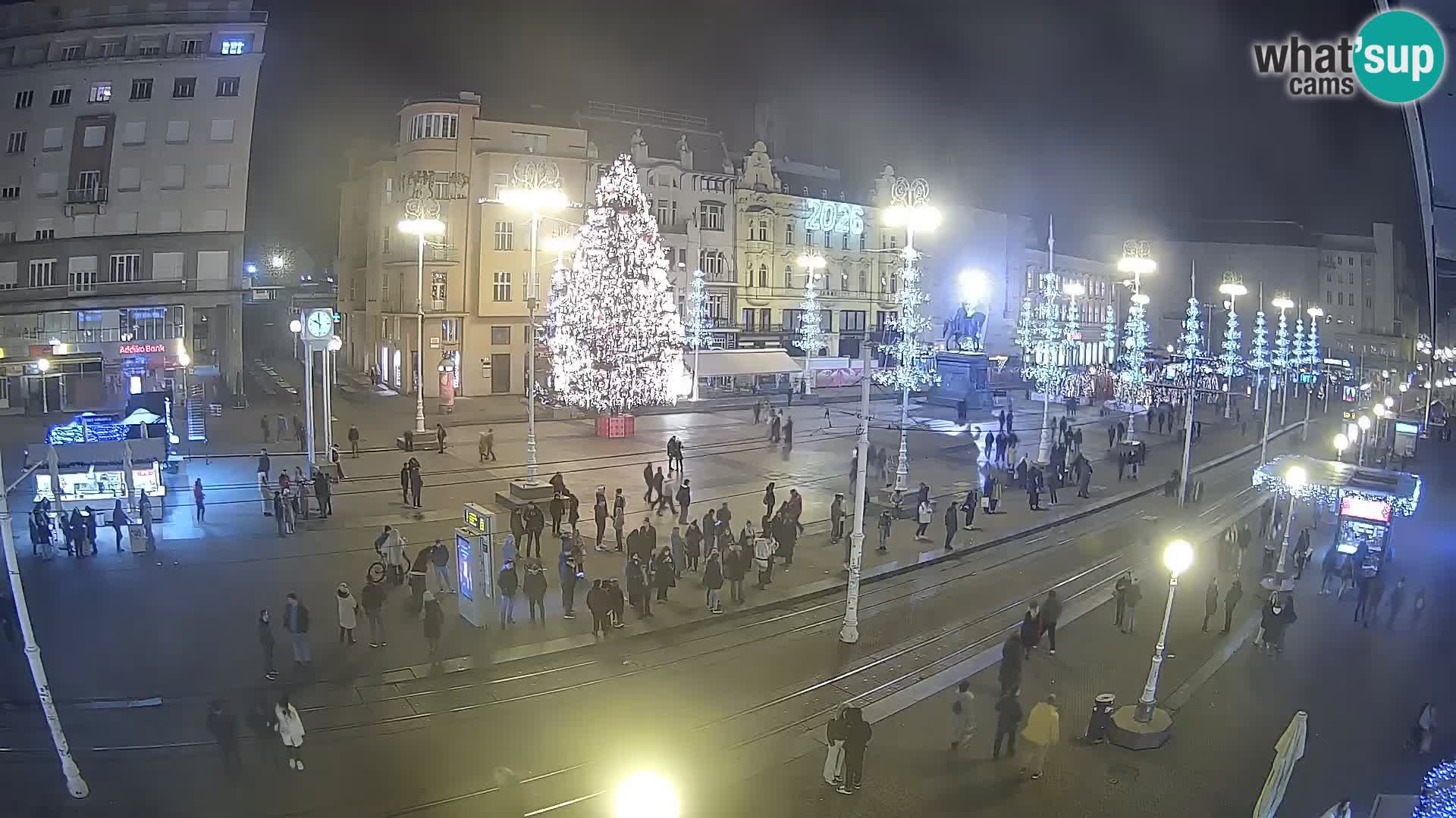 Zagreb webcam Ban Jelacica Platz | Kroatien
