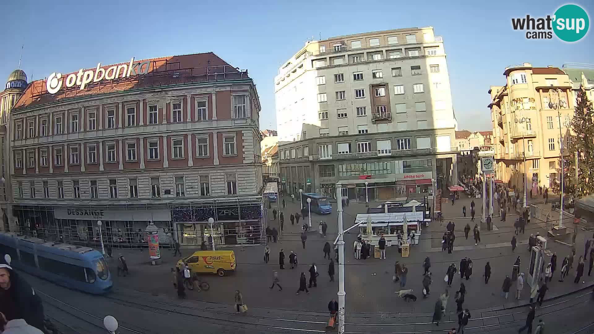 Zagreb live cam Bana Jelačića