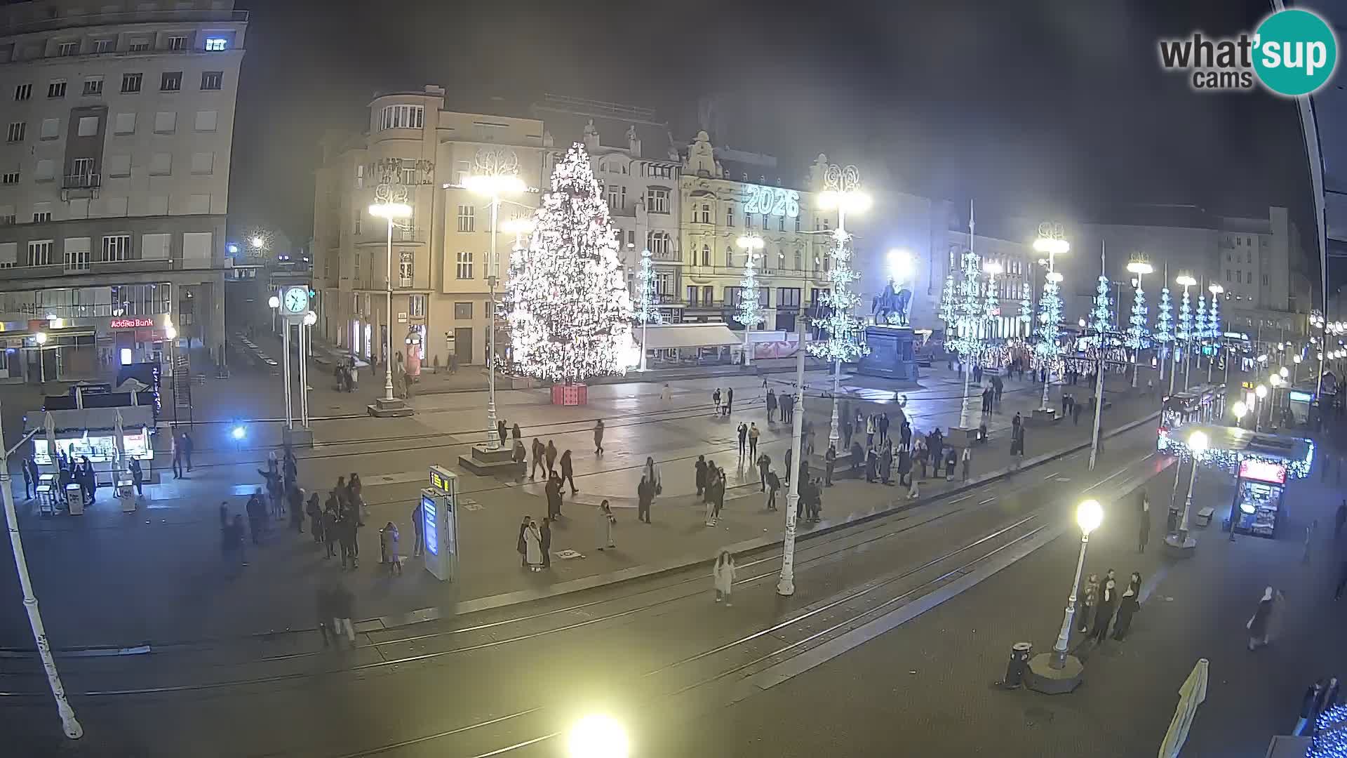 Webcam Zagreb Bana Jelačića square | Croatia