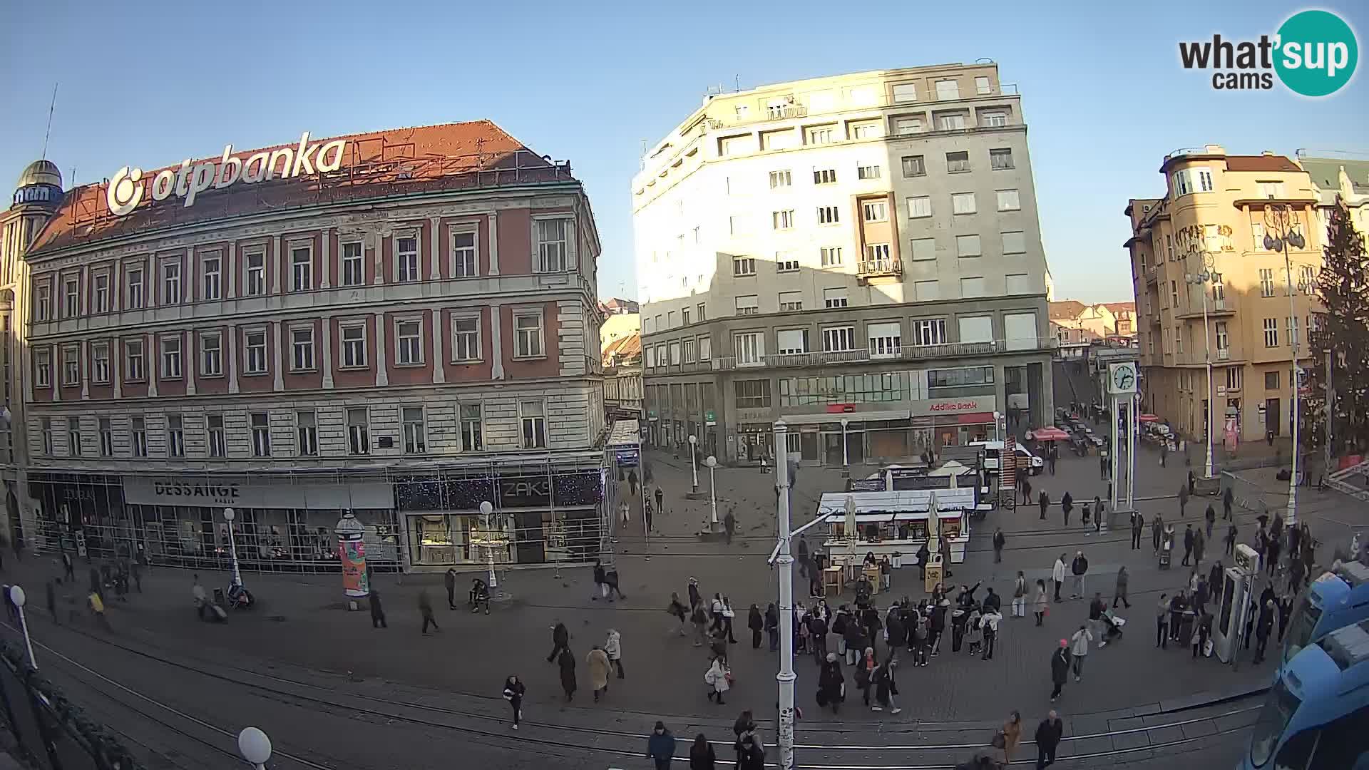 Live Cam Zagreb Ban Jelačić place | Croatie