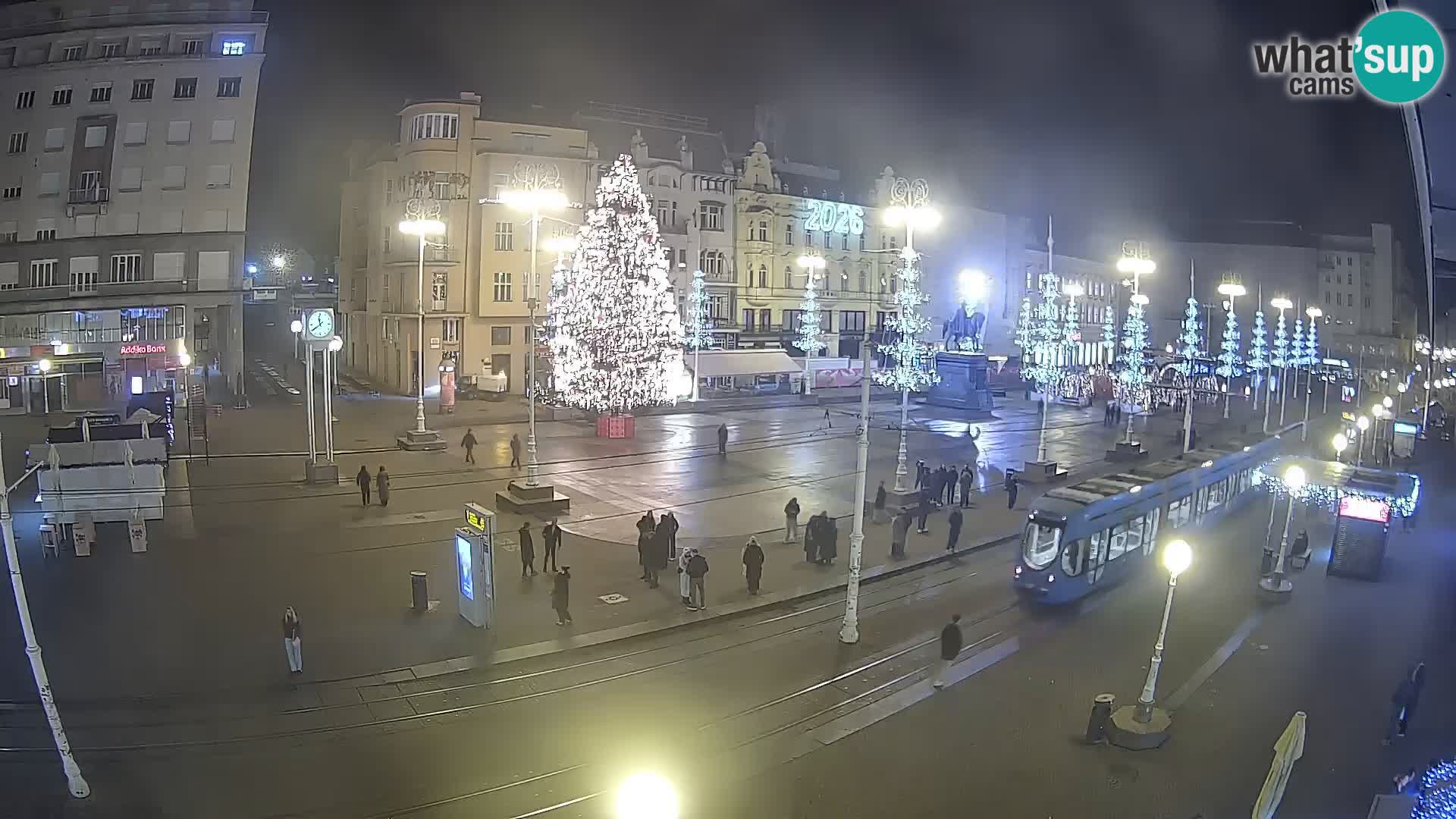 Zagreb webcam Ban Jelacica Platz | Kroatien