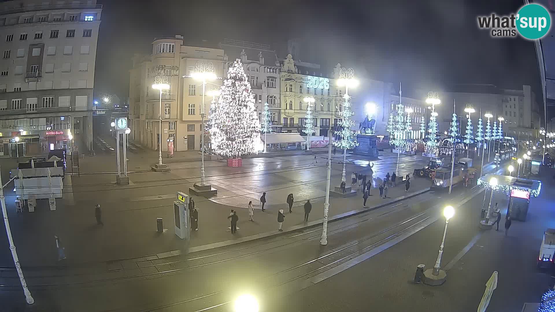 Webcam Zagreb Bana Jelačića square | Croatia