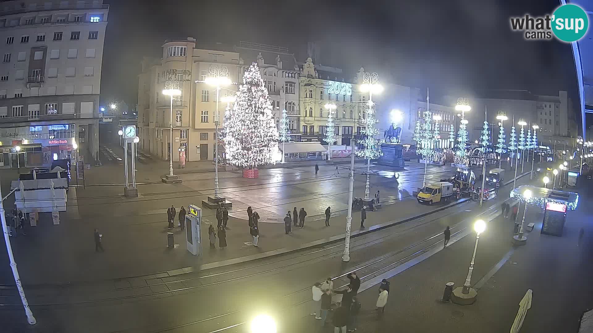 Live Cam Zagreb Ban Jelačić place | Croatie