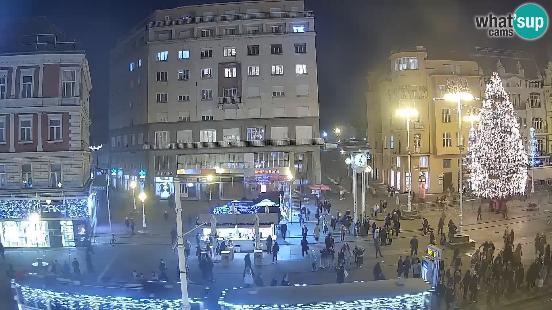 Zagreb webcam Ban Jelacica Platz | Kroatien