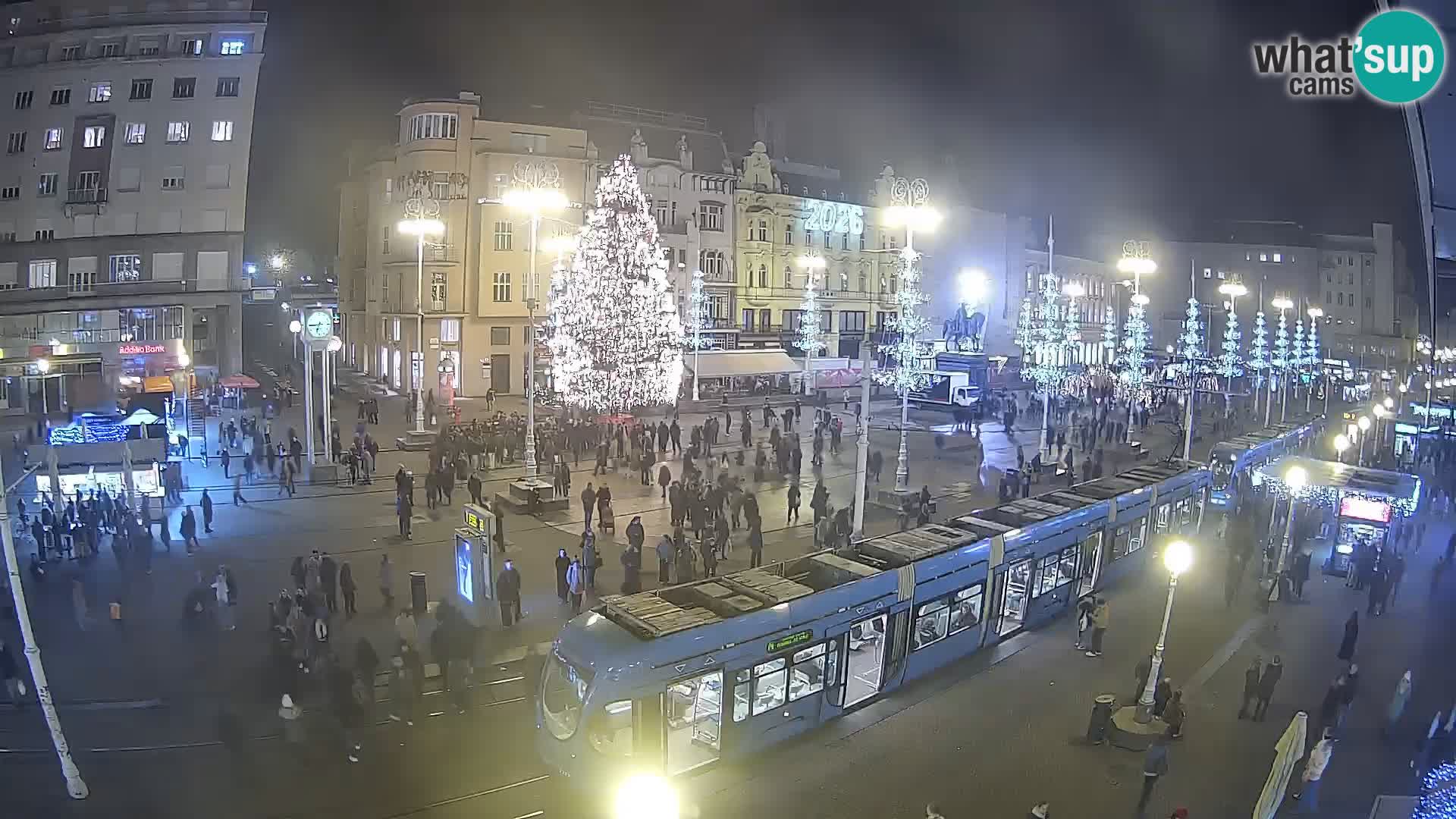 Live Cam Zagreb Ban Jelačić place | Croatie