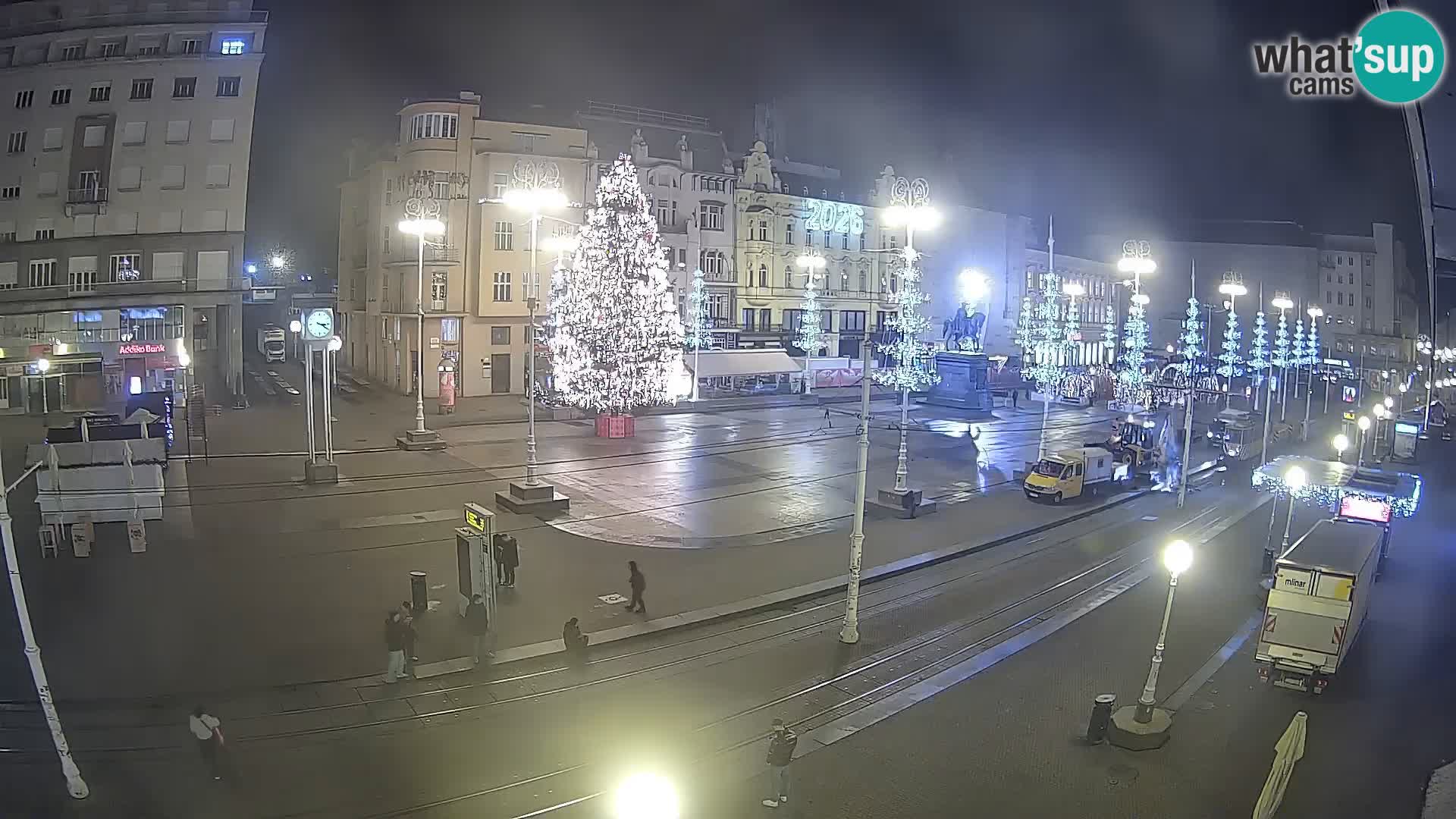 Webcam Zagabria Ban Jelacic piazza | Croazia