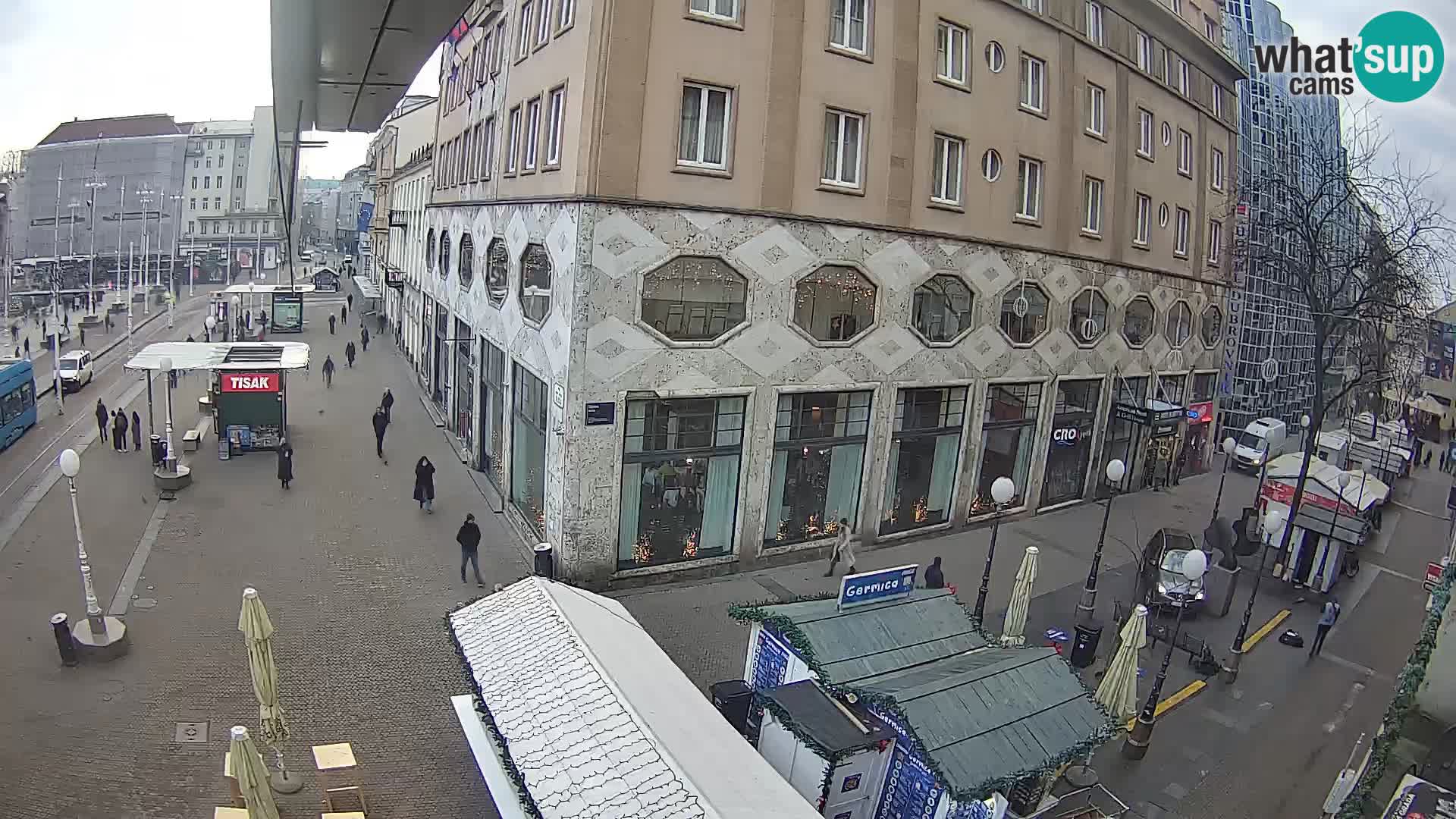 Zagreb webcam Ban Jelacica Platz | Kroatien